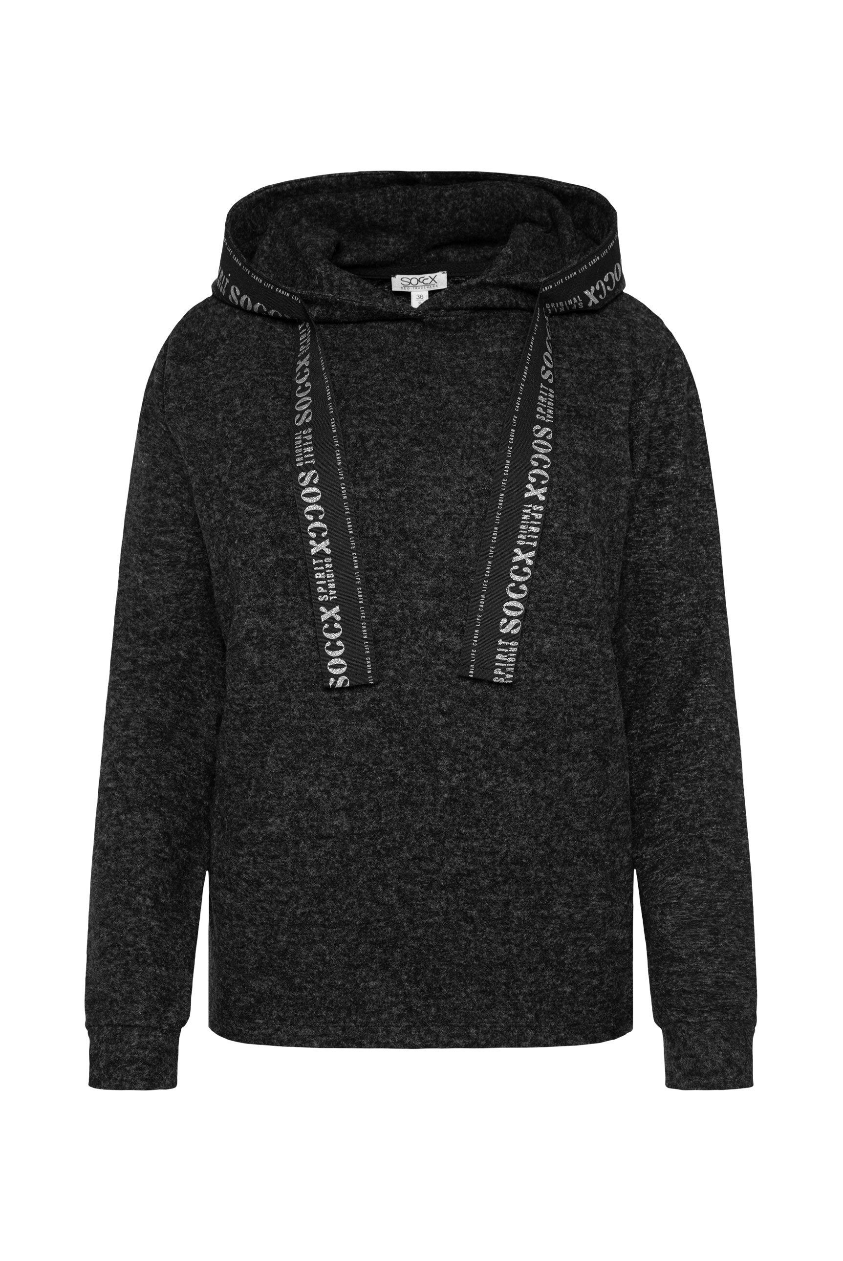 SOCCX Kapuzenpullover, aus Feinstrick