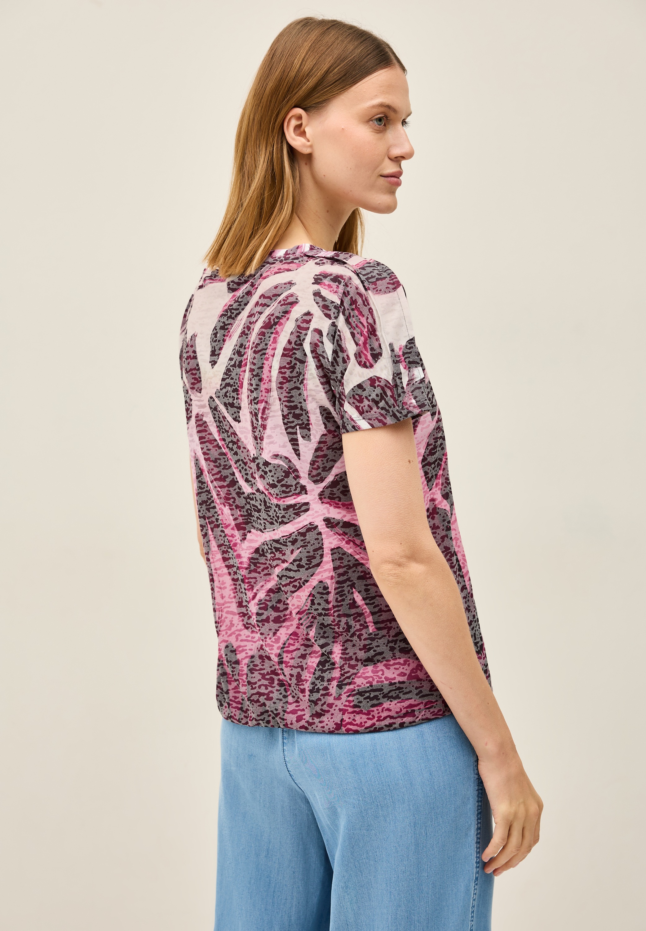 Cecil Print-Shirt, aus elastischem Materialmix günstig online kaufen
