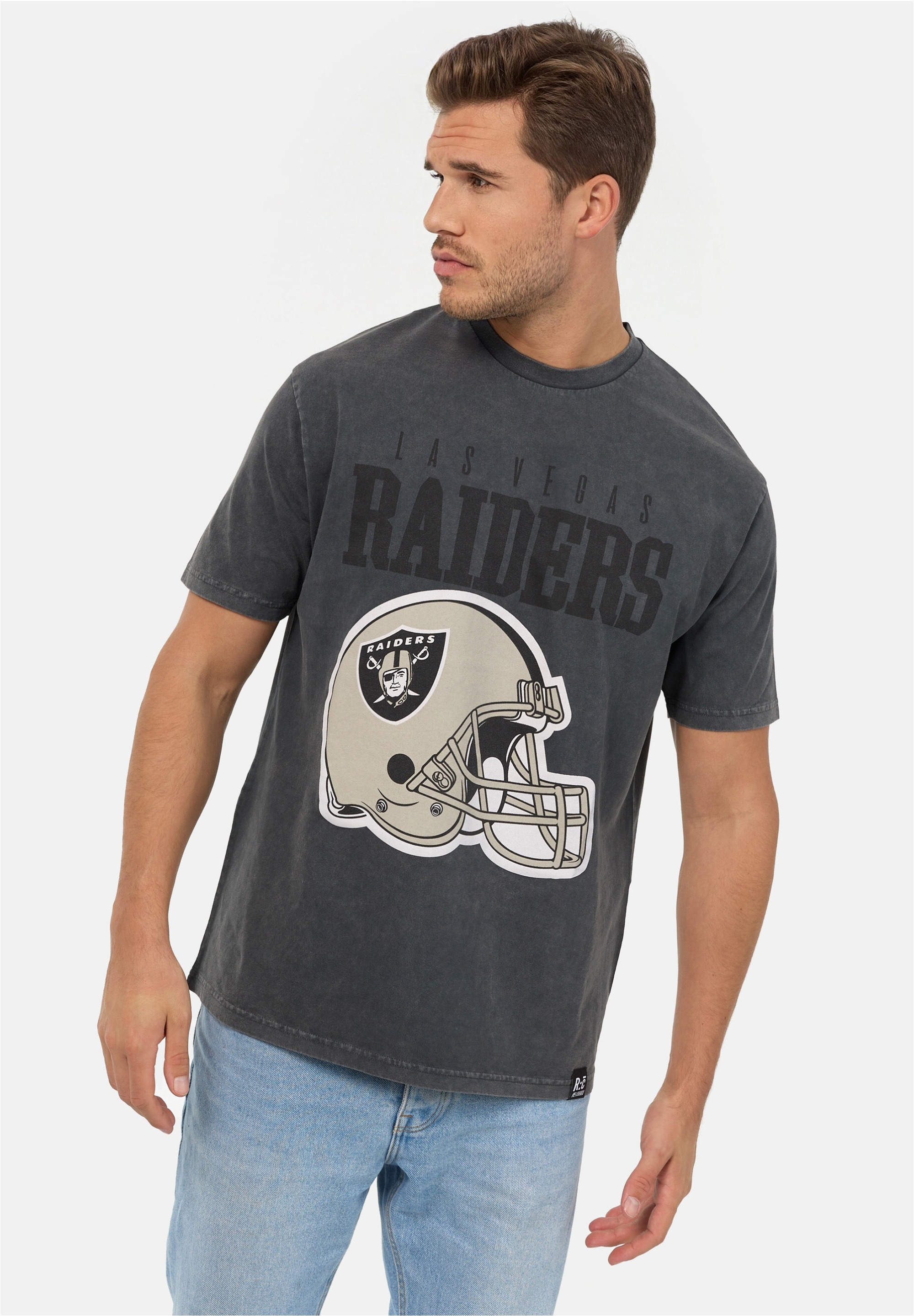 Recovered T-Shirt »NFL Raiders Helmet«, im lockeren Schnitt