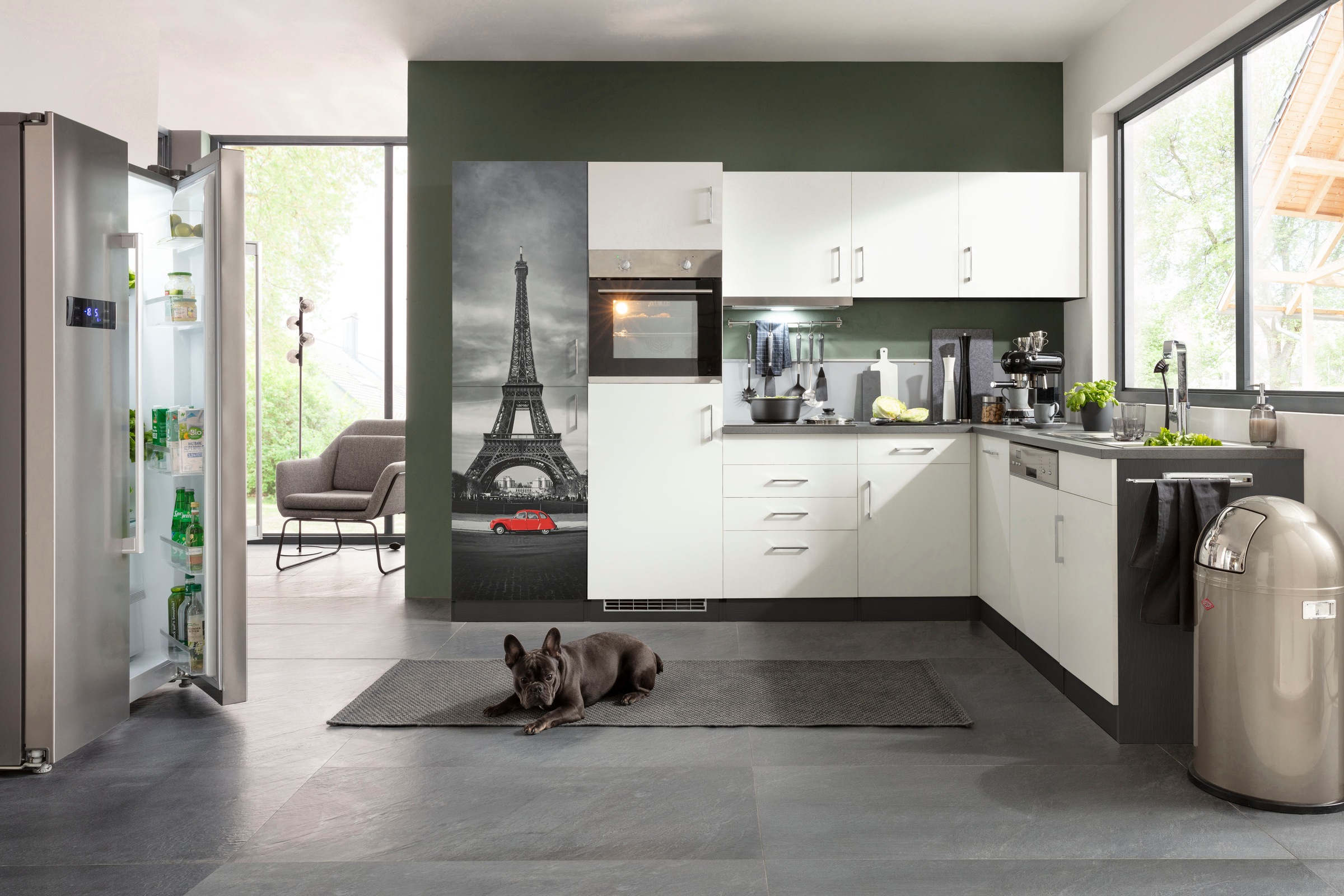 HELD MÖBEL Winkelküche "Paris", Stellbreite 290/220 cm, wahlweise mit Induk günstig online kaufen