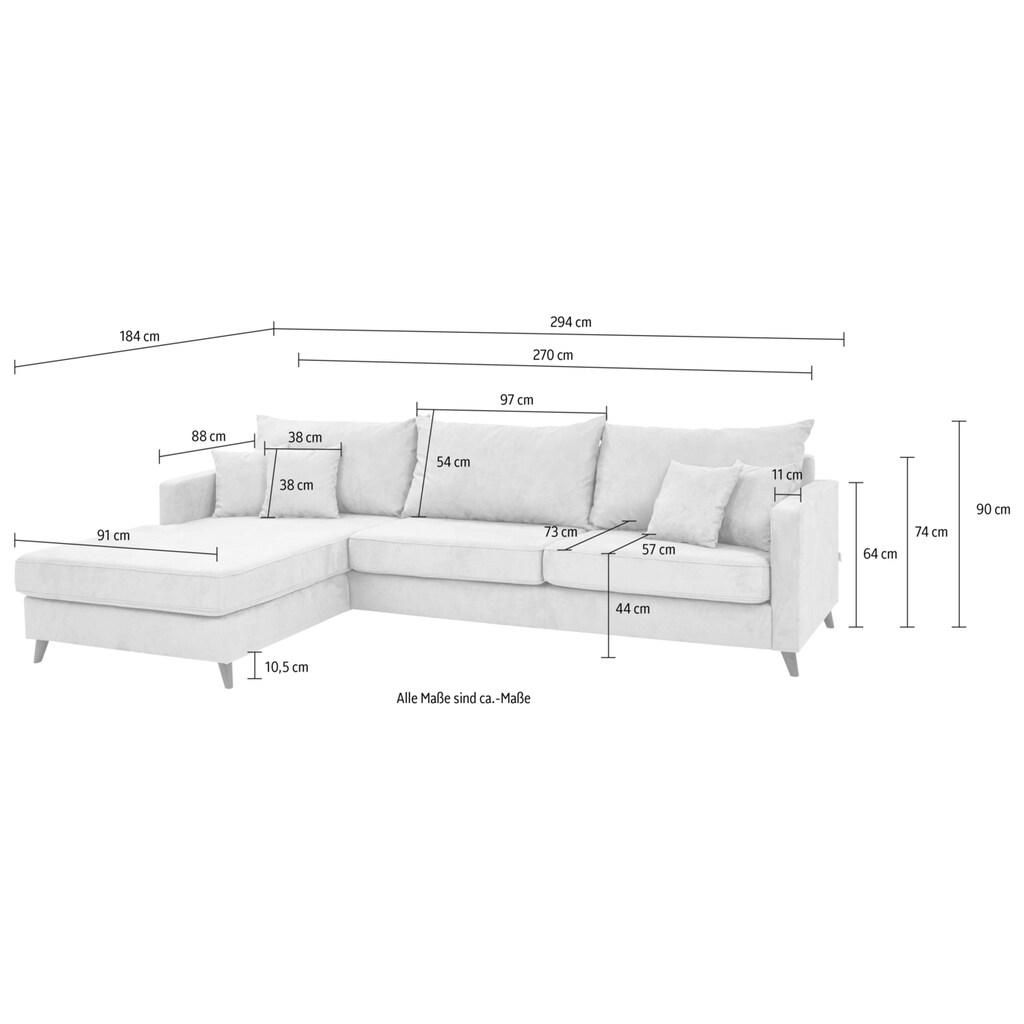 Guido Maria Kretschmer Home&Living Ecksofa »Renesse L-Form«