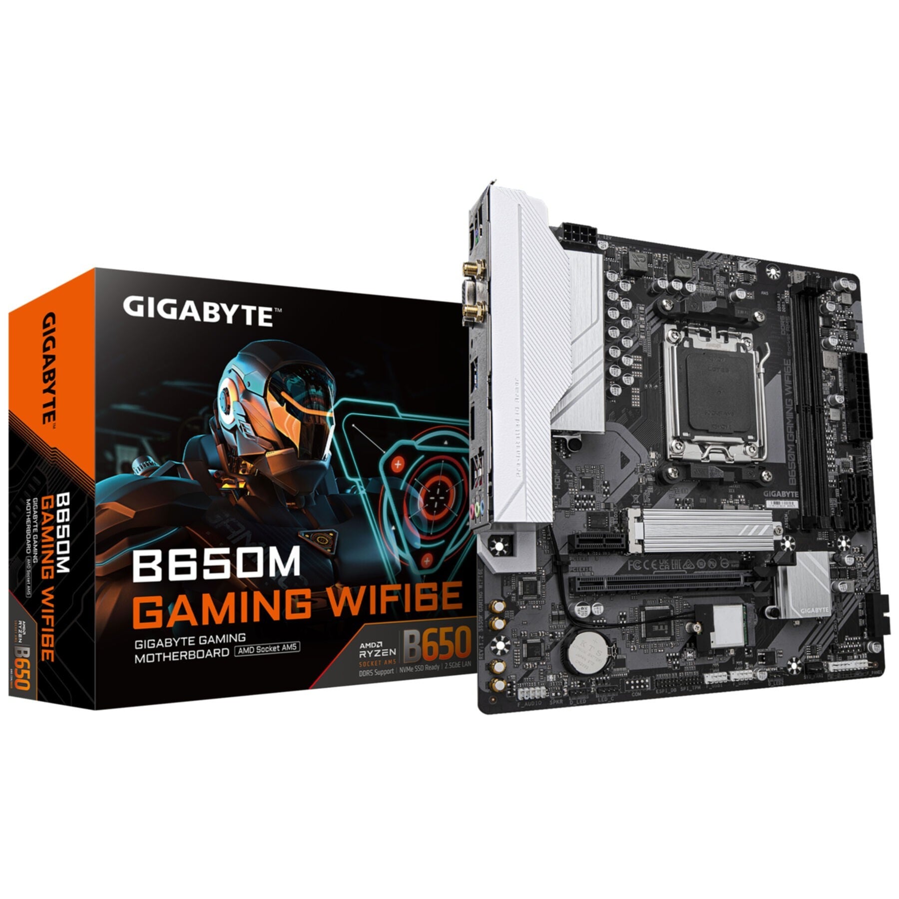 Gigabyte Mainboard »B650M GAMING WIFI6E Mainboard - AMD Ryzen 9000 Serie CPUs, 5+2+2 Phase«