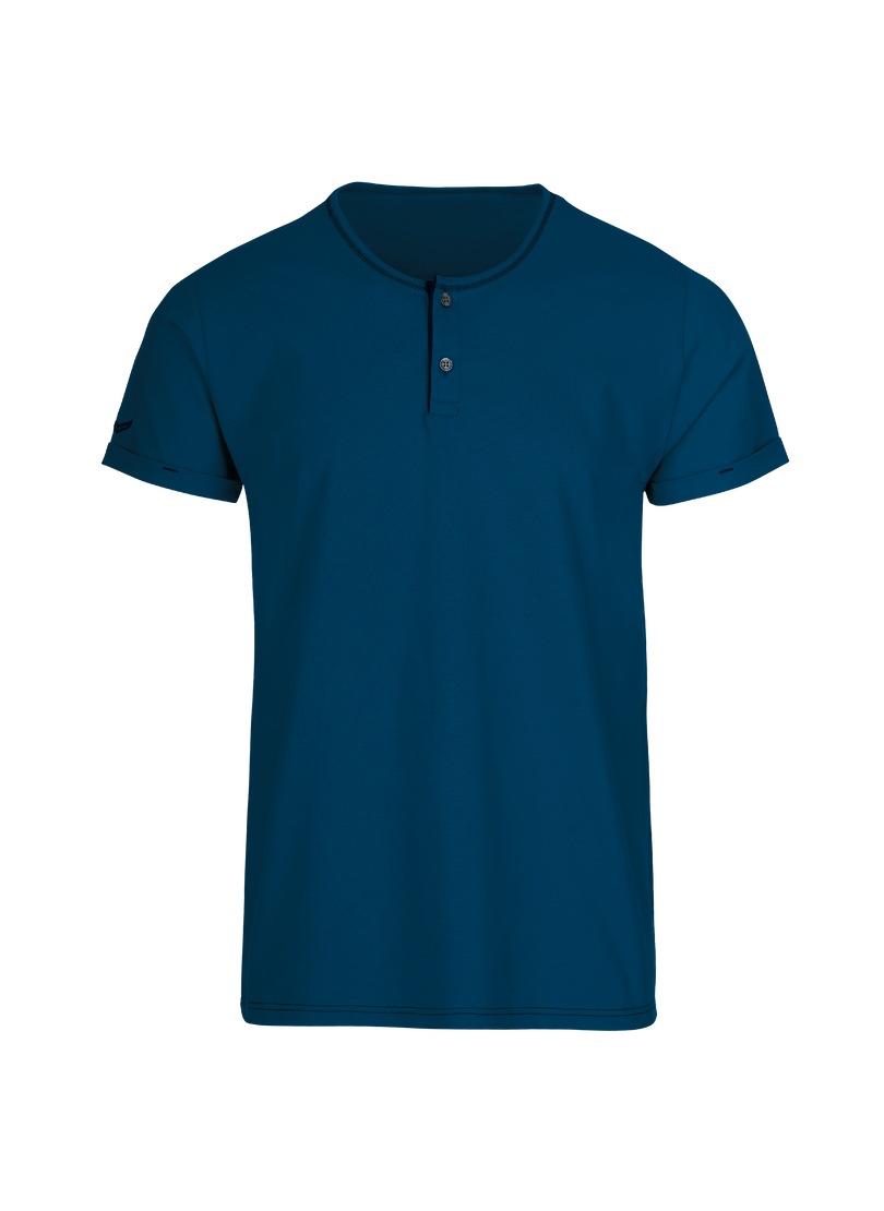 Trigema T-Shirt "TRIGEMA T-Shirt Knopfleiste aus Biobaumwolle" 1 Stk. tlg. günstig online kaufen