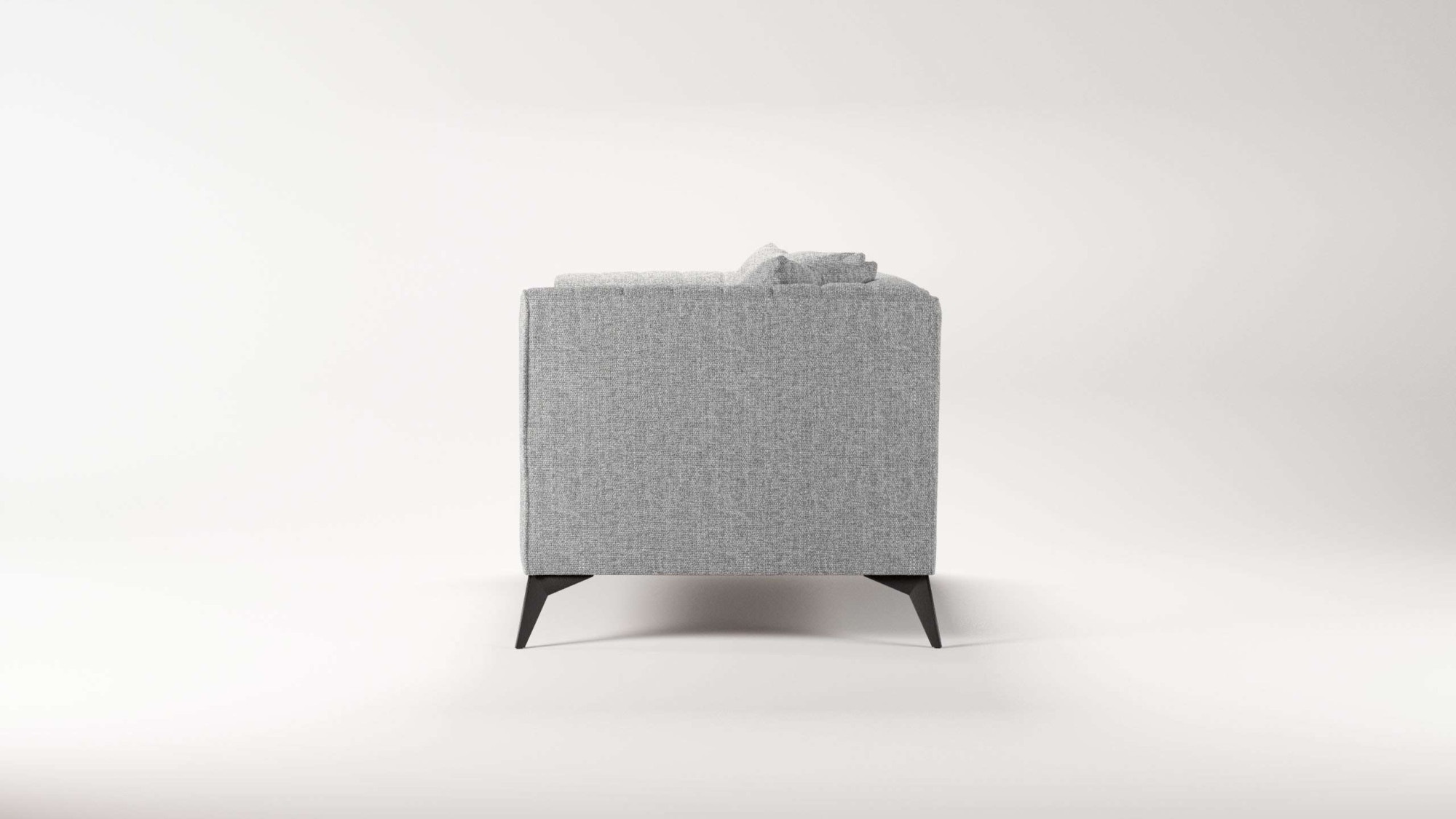 Places of Style Loveseat »MATTHEW Loungesessel, Maße B/T/H: 130/86/74 cm«, incl. Zierkissen, feine Steppung im Rücken, belastbar bis 200kg
