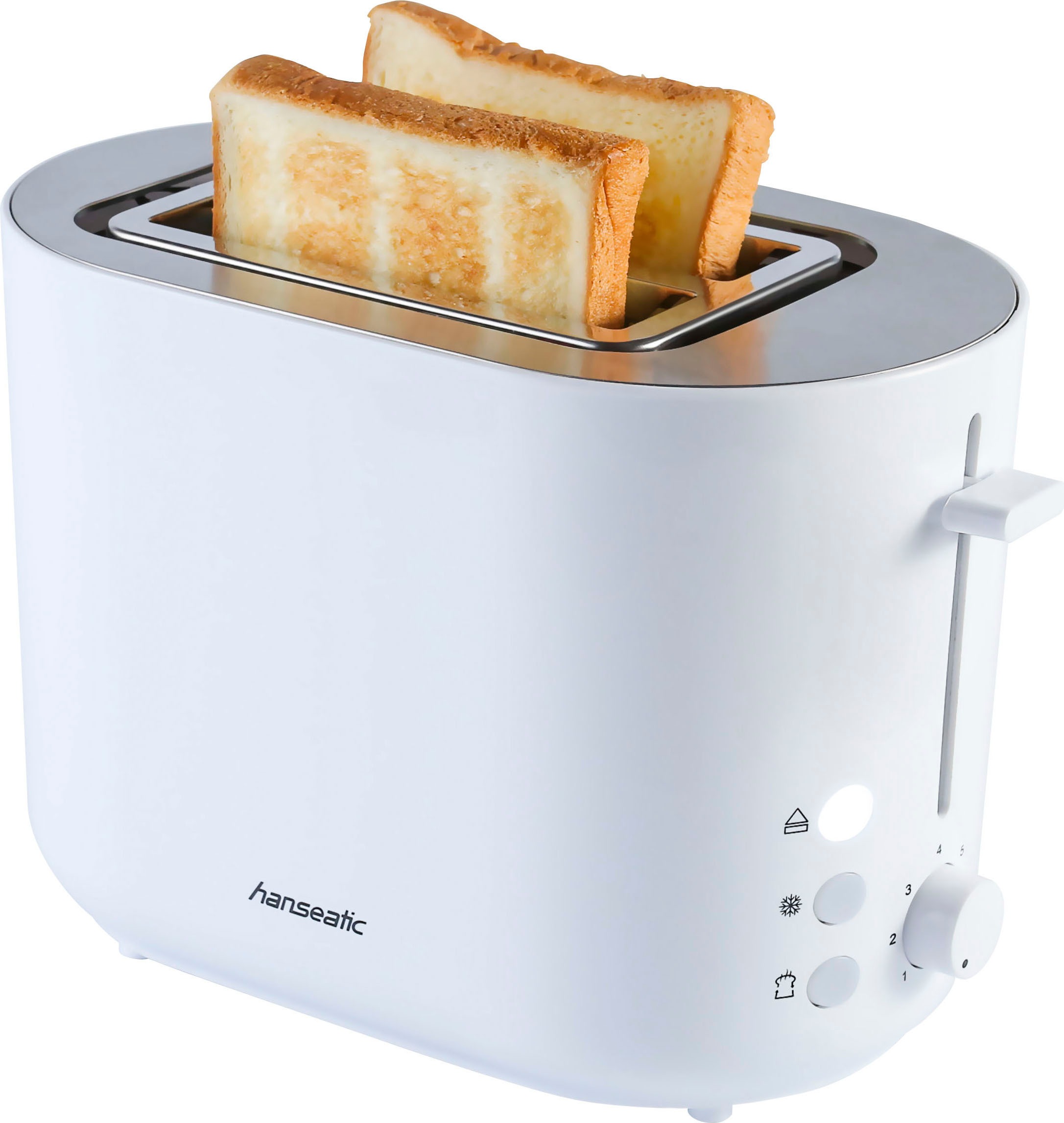 Hanseatic Toaster "HT2850WD" 2 kurze Schlitze für 2 Scheiben 850 W mit Bröt günstig online kaufen