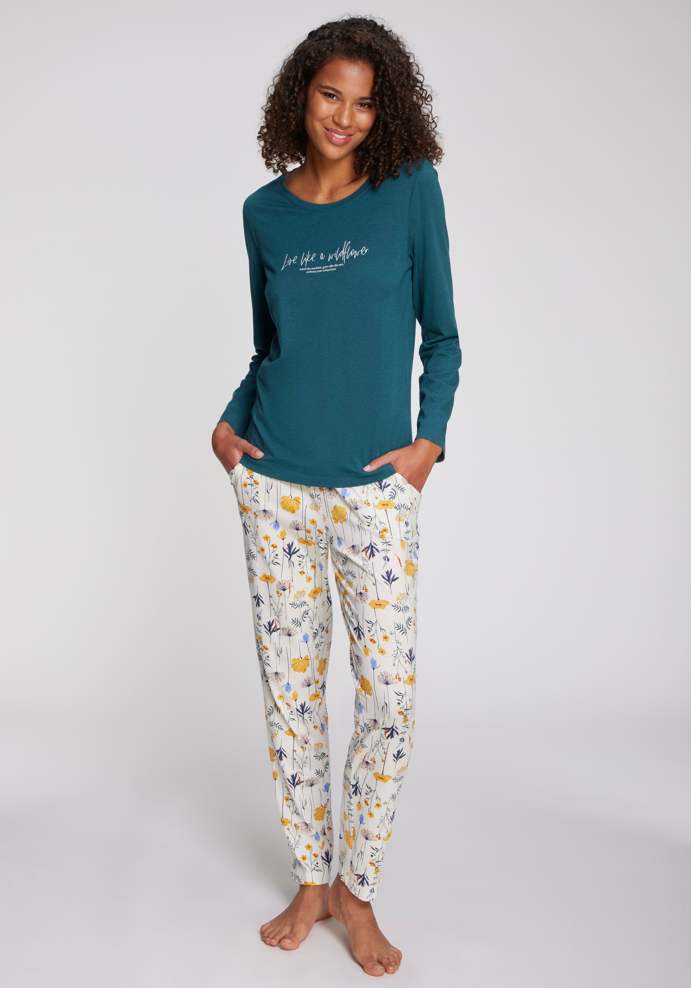 Vivance Dreams Pyjama 2 Stk. tlg., Mit schönem Muster günstig online kaufen