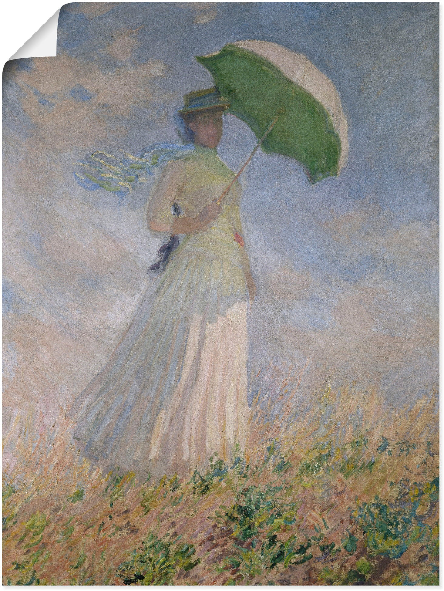 Artland Kunstdruck "Frau mit Sonnenschirm, Susanne Hoschedé" Frau 1 Stk. tl günstig online kaufen