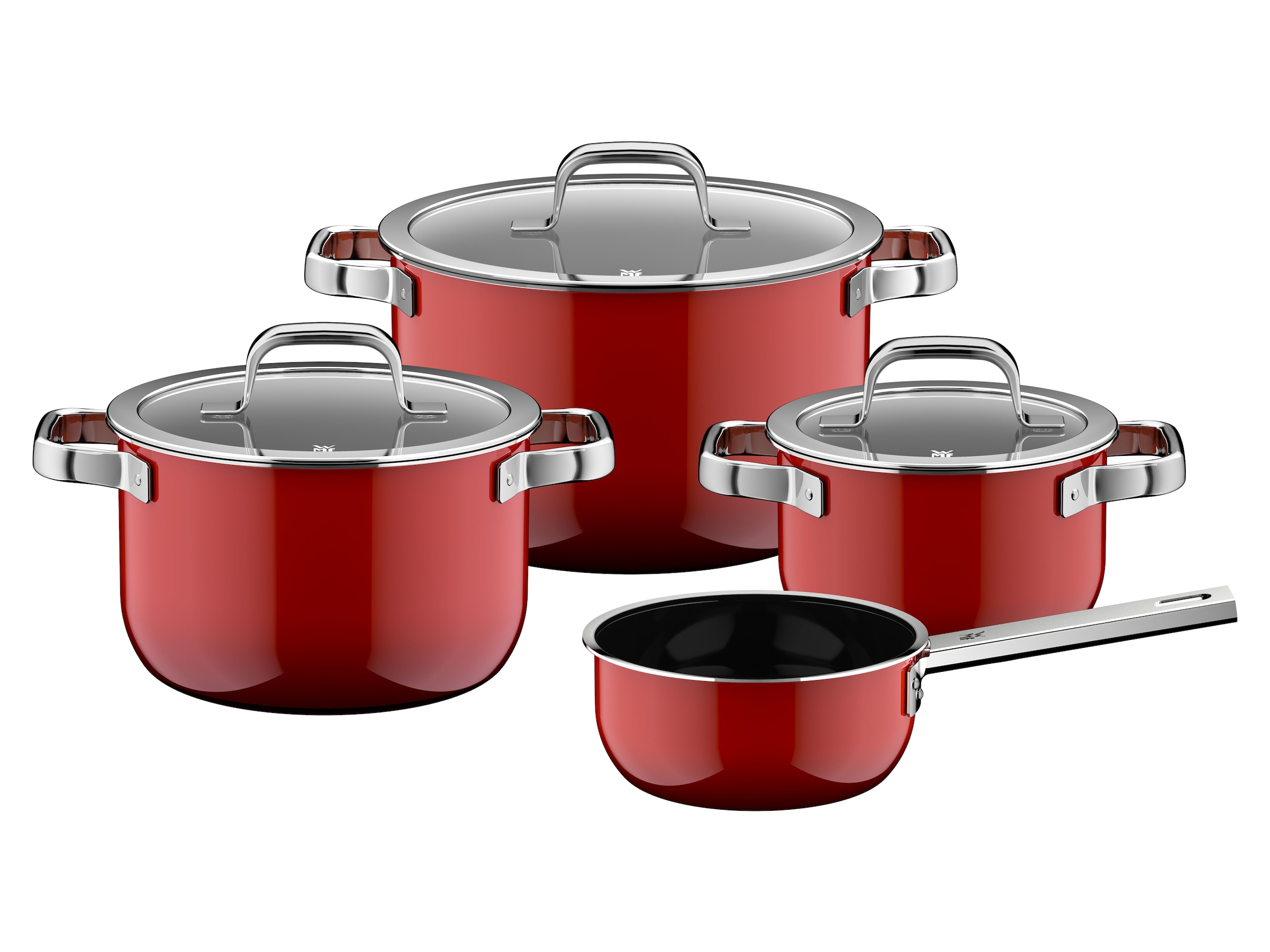 WMF Topf-Set "Fusiontec Mineral Pro" Set, 7 tlg. tlg. Edelstahl  Glas günstig online kaufen