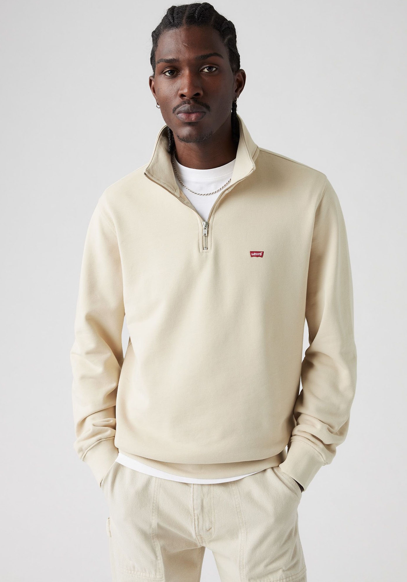 Levis Sweatshirt "ORIGINAL HM 1/4 ZIP" mit Troyer-Kragen und Logo-Stickerei günstig online kaufen