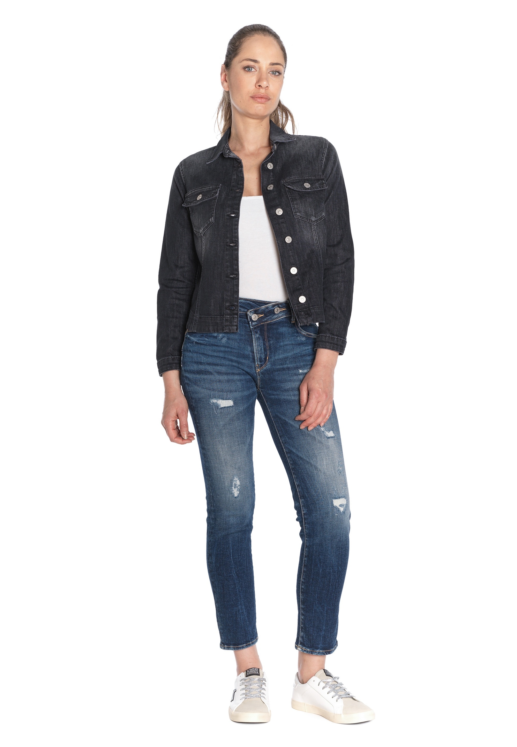 Le Temps Des Cerises Bequeme Jeans »PULPHC16«, im coolen Used-Look