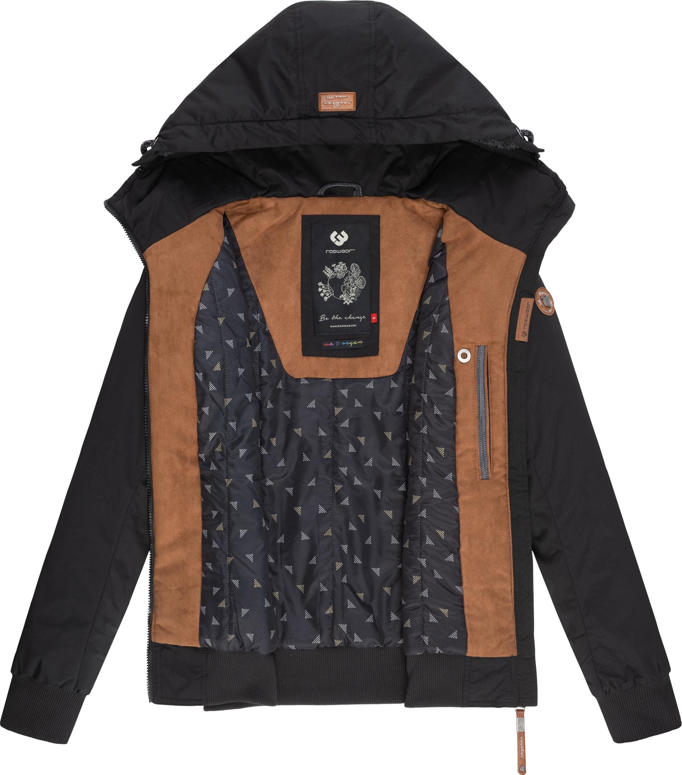 Ragwear Winterjacke »Jotty Winter«, mit Kapuze, stylische Outdoorjacke mit  abnehmbarer Kapuze kaufen | BAUR