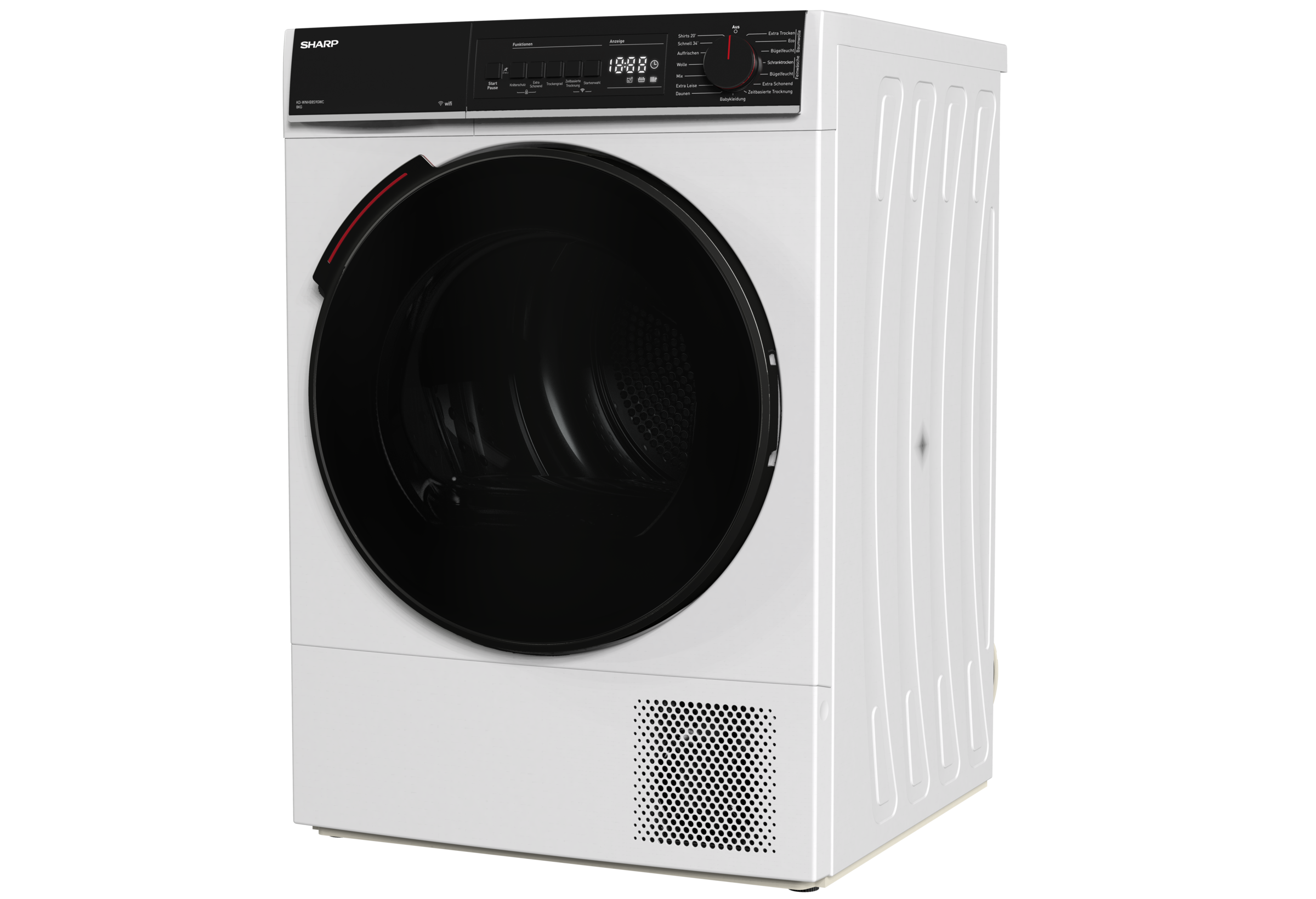 Sharp Wärmepumpentrockner "KD-WNHB8S9GWC-DE" 8kg / +WIFI / EEKC / 2 Tasten günstig online kaufen