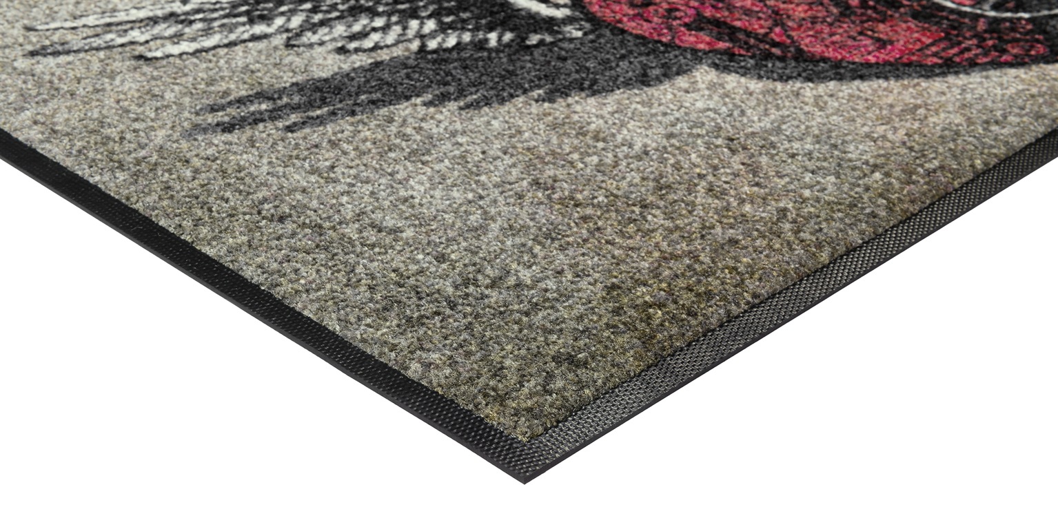 wash+dry by Kleen-Tex Fußmatte »Flaming Heart« rechteckig 7 mm Höhe