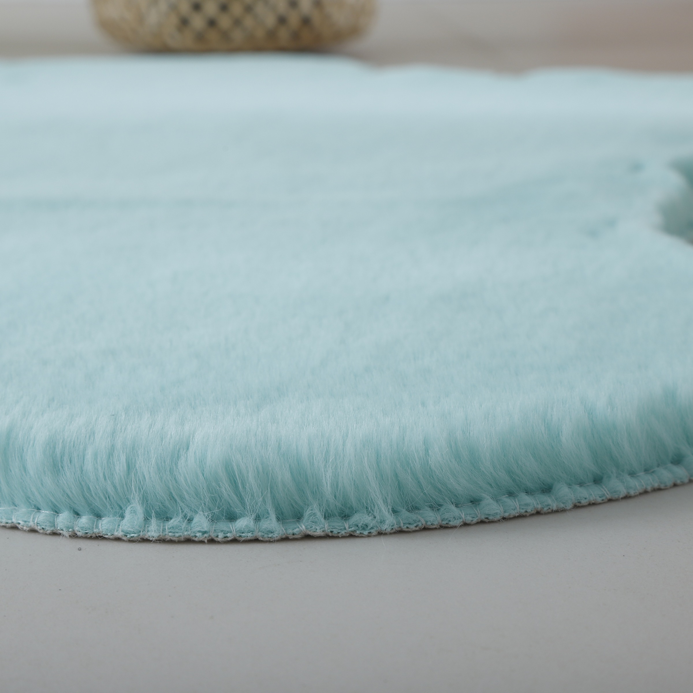 Ayyildiz Teppiche Designteppich »CATY 5303«, Motivform, 25 mm Höhe, Teddy, Besonders weich / Softflor /Kunstfell / waschbar
