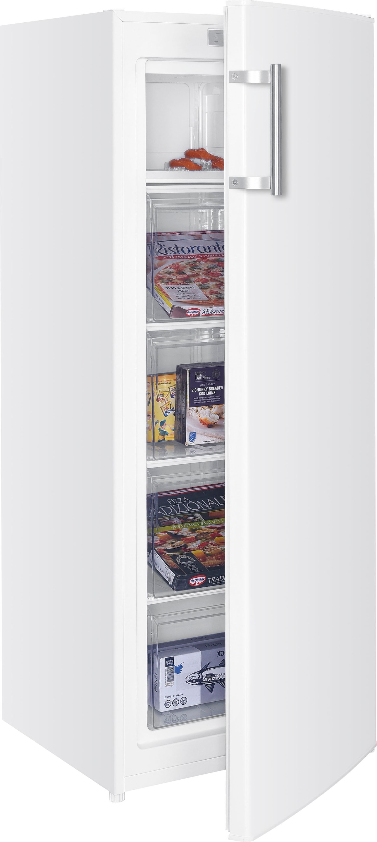 Hanseatic Gefrierschrank "HGS14355DW", 142,6 cm hoch, 54,4 cm breit, QuickFreeze