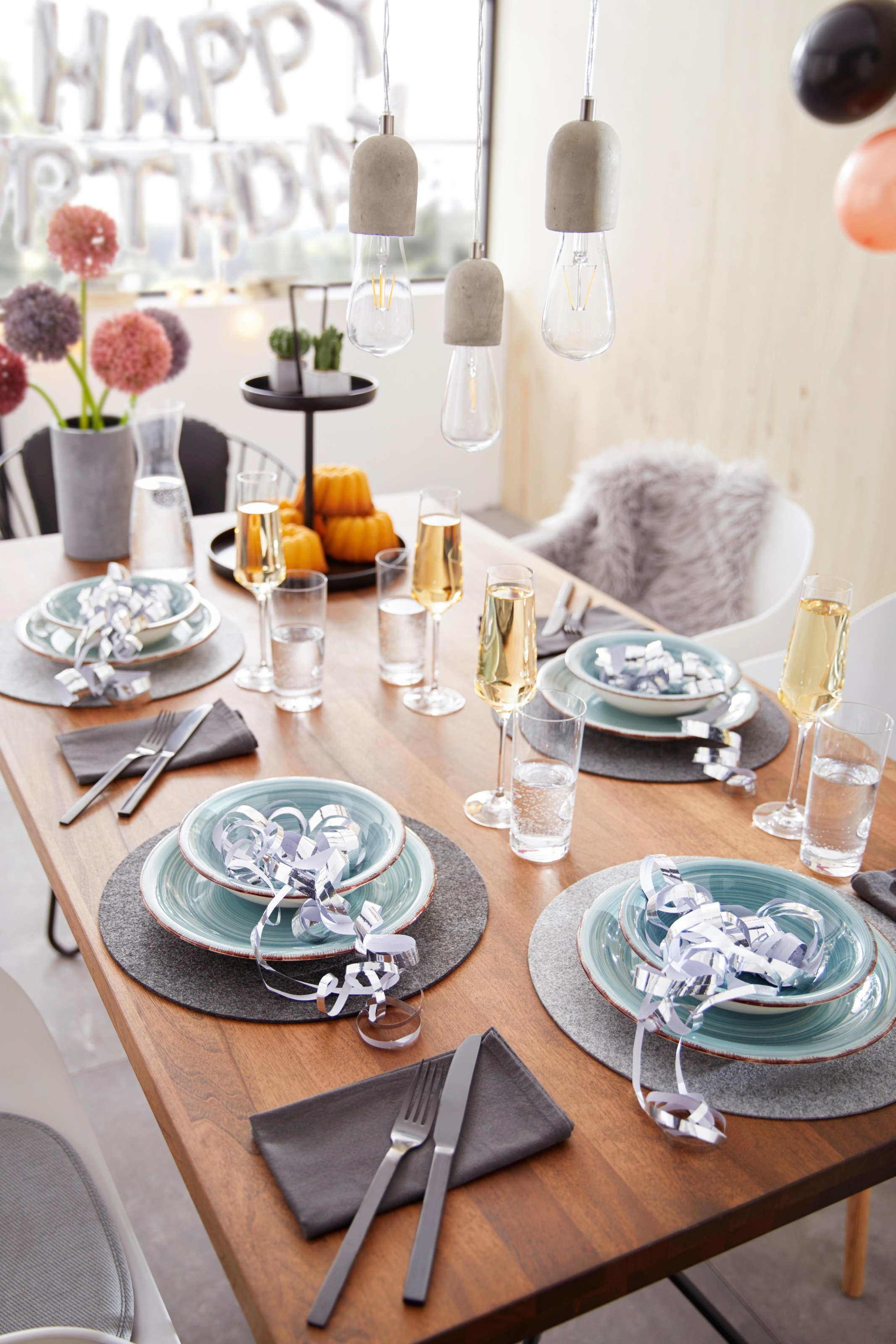 OTTO home Tafelservice "Teller Set, Geschirr-Set Bell Tempo" rustikale Holz günstig online kaufen