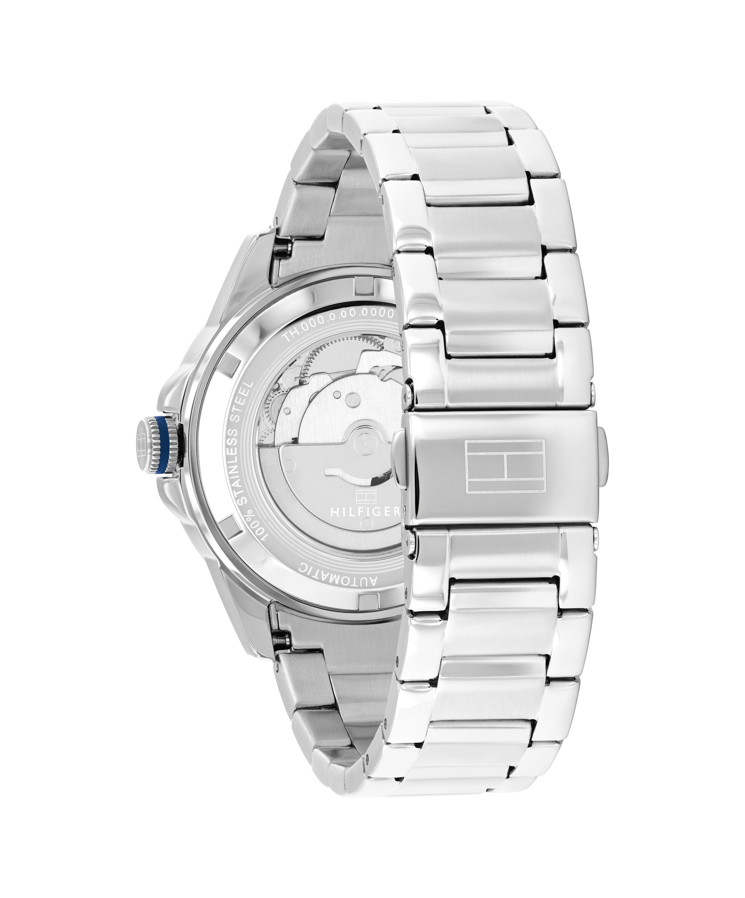 Tommy Hilfiger Automatikuhr »LARS« Armbanduhr, Herrenuhr, Mechanische Uhr, Edelstahlarmband, analog, Tag