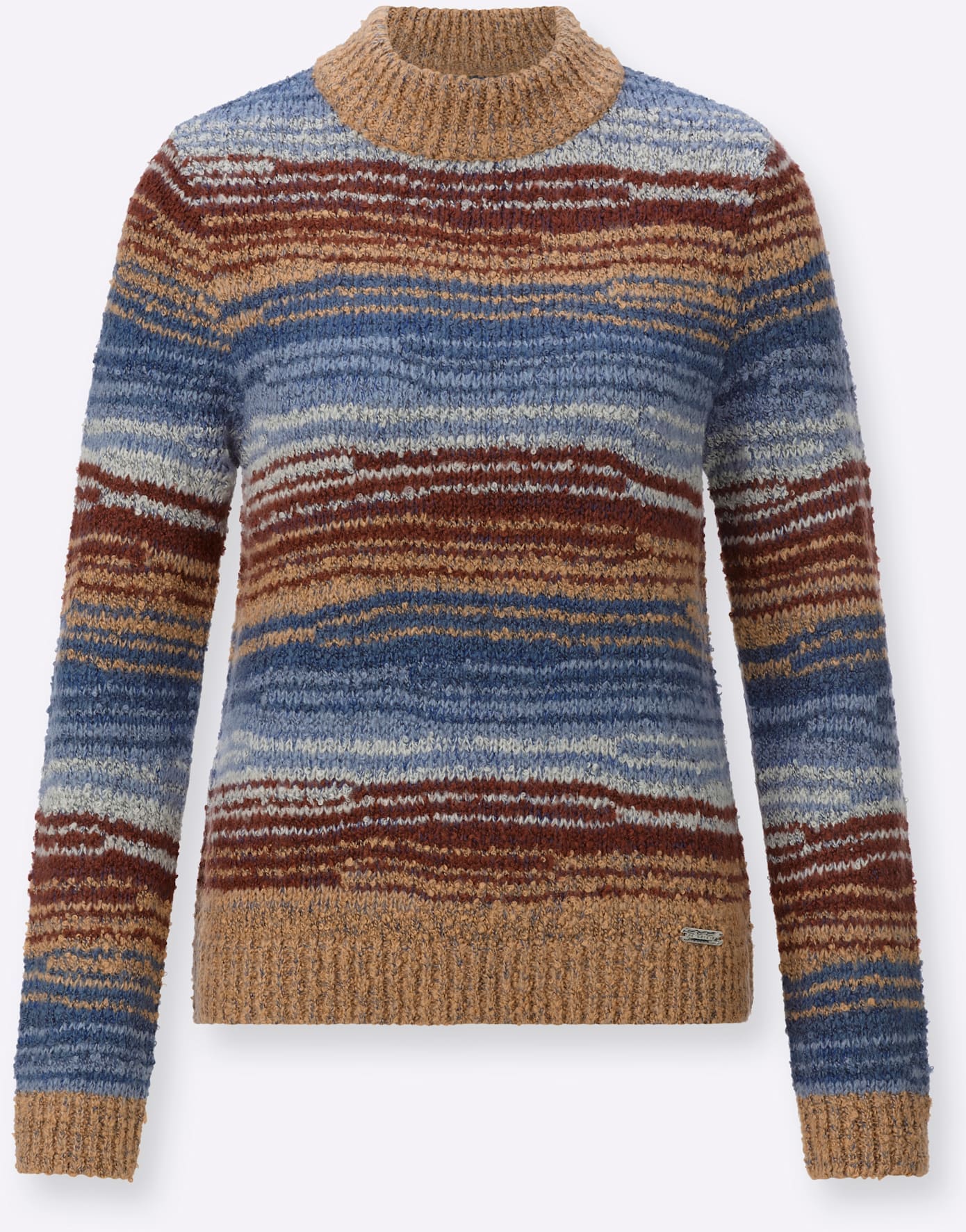 Casual Looks Stehkragenpullover »Bouclé-Pullover«