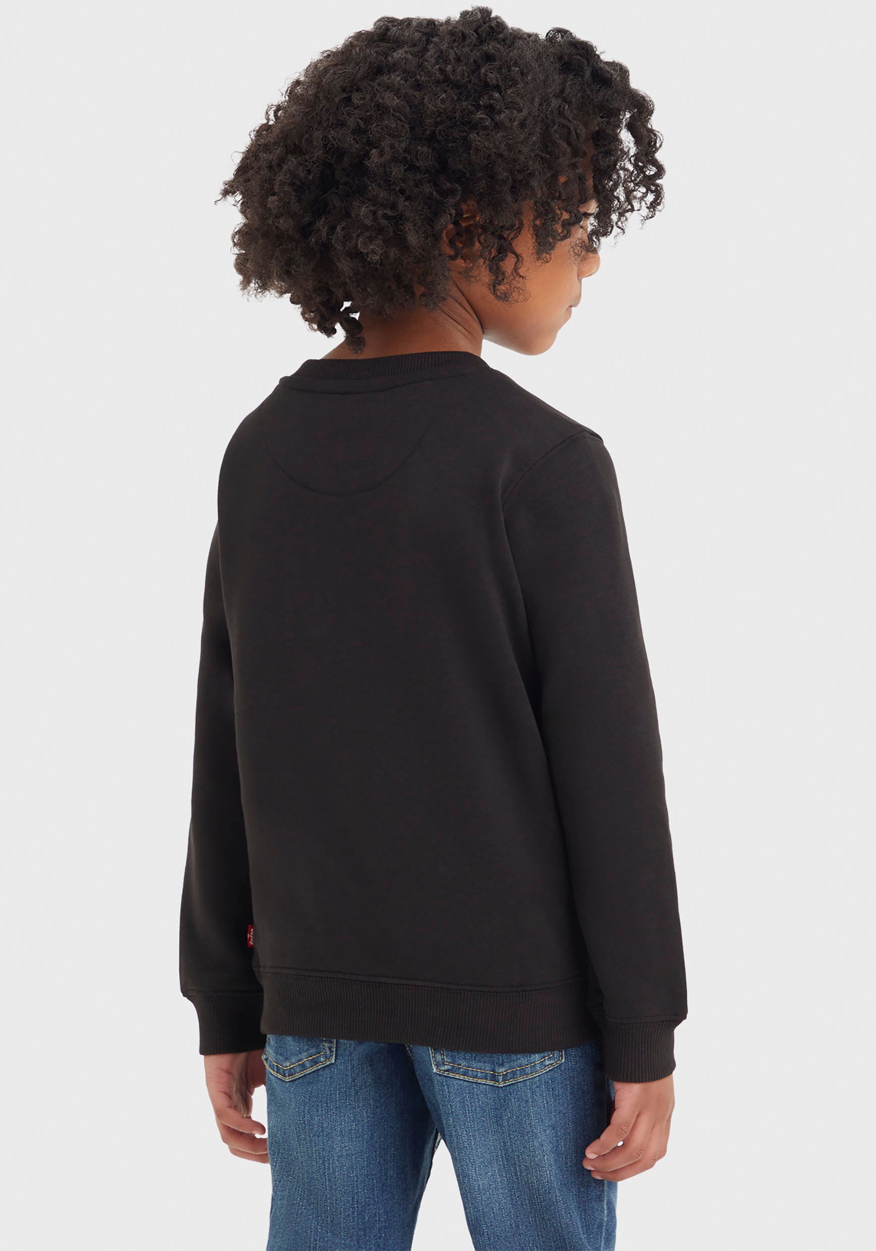 Thumbnail - Levis Kids Sweatshirt "LOGO CREWNECK SWEATSHIRT", mit Logo Stickerei for BOYS