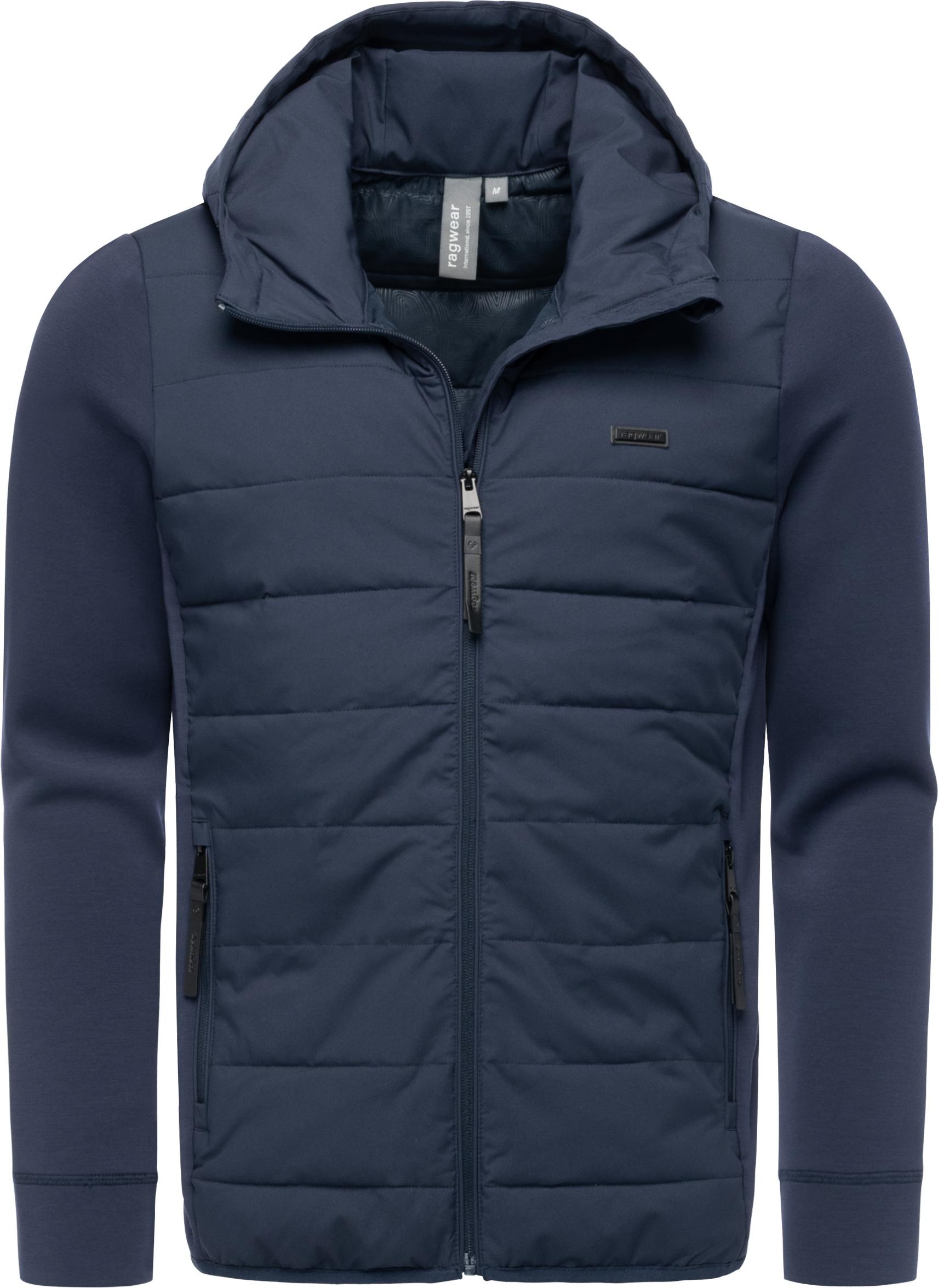 Steppjacke RAGWEAR "Rendy Tech YOUMODO", Herren, Gr. XL (54), navy, Obermaterial 1: 100% Polyester; Obermaterial 2: 47% Polyester, 47% Modal, 6% Elasthan; Innenfutter: 100% Polyester; Wattierung: 100% Polyester, gerade hüftbedeckend, hoch geschlossener Au 3