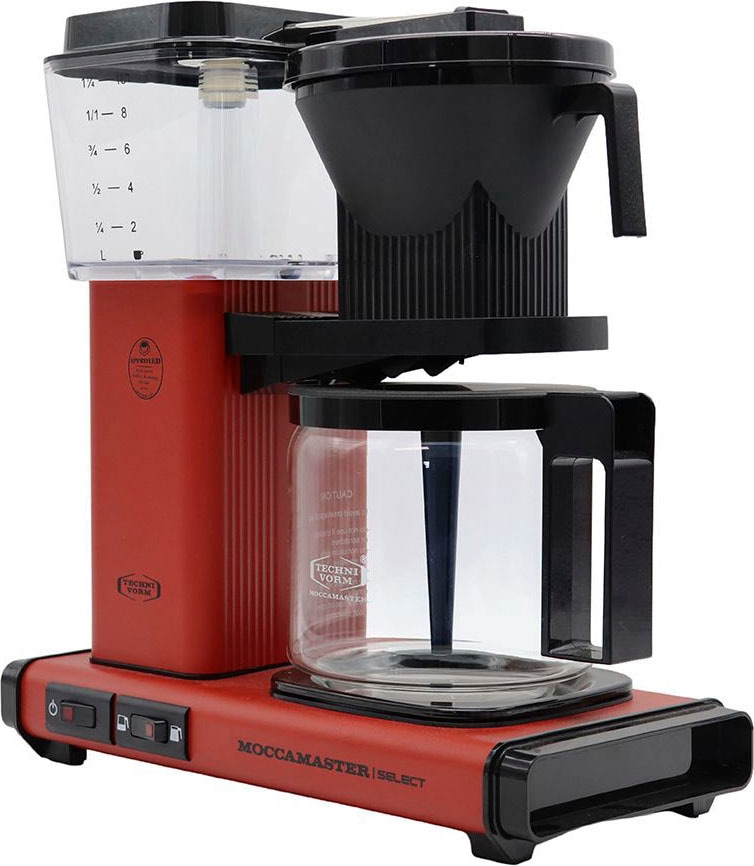 Moccamaster Filterkaffeemaschine »KBG Select brick red«, 1,25 l Kaffeekanne, Papierfilter, 1x4