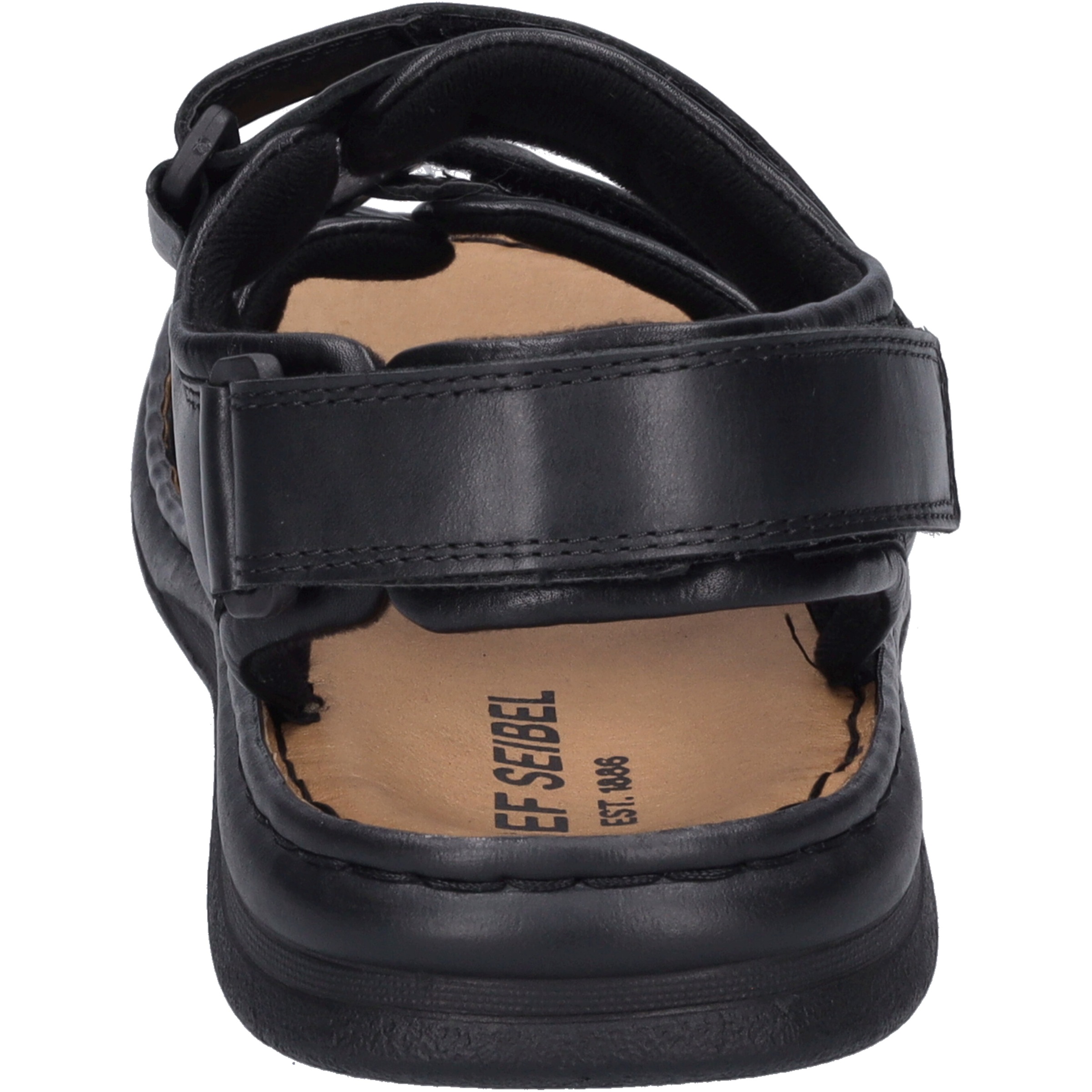 Sandale JOSEF SEIBEL "Rafe, schwarz", Herren, Gr. 44, schwarz, Obermaterial: 100% Rindsleder Leather cow., Schuhe Sandale 3