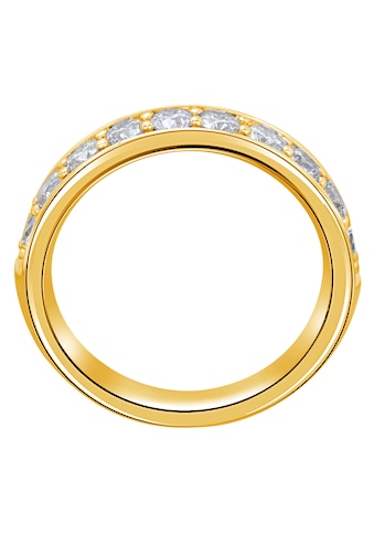 Diamantring »0.1 ct Diamant Brillant Memoire Ring aus 585 Gelbgold«