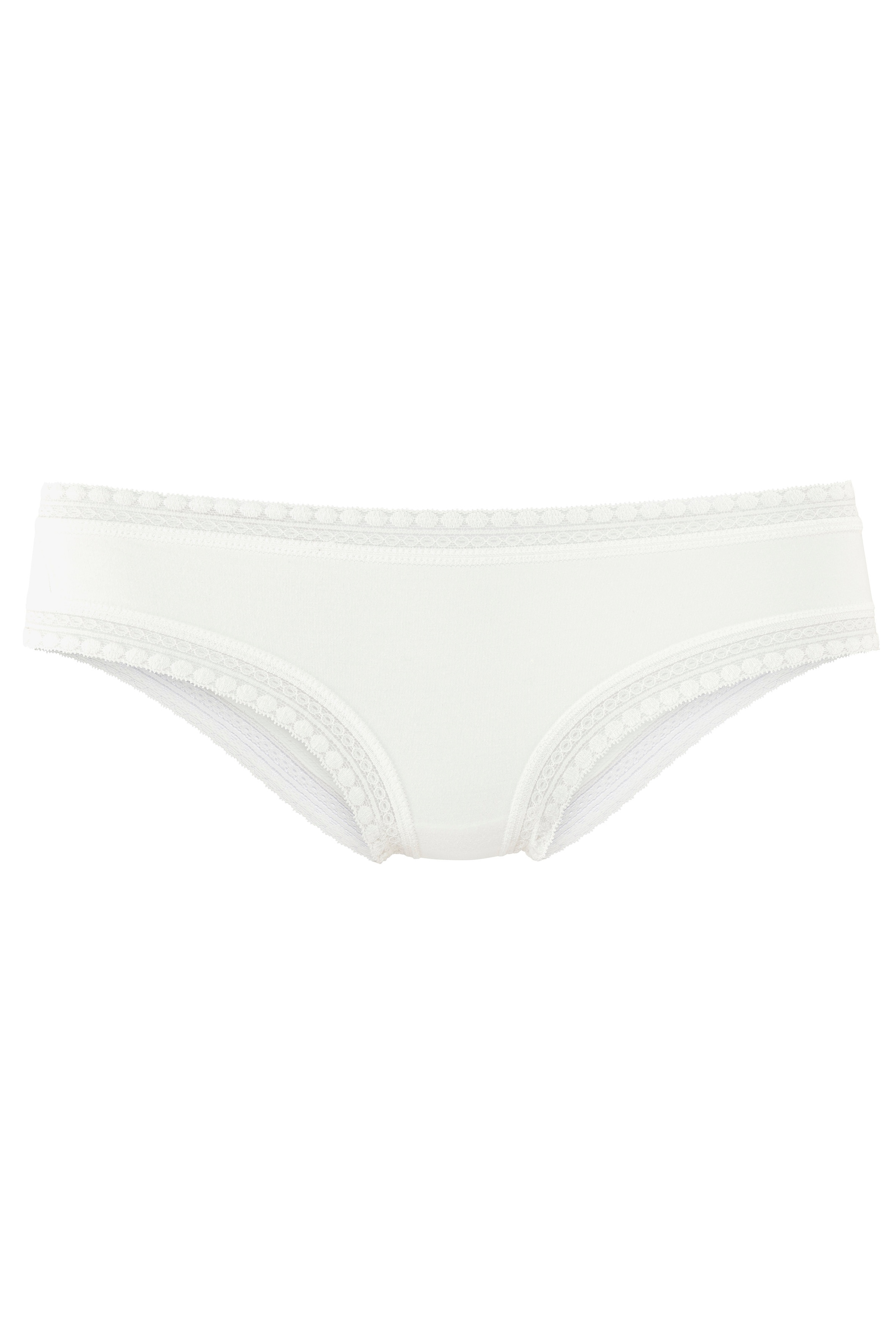 LASCANA Brasilslip, (3er-Set), aus elastischer Baumwolle mit weicher Spitze günstig online kaufen
