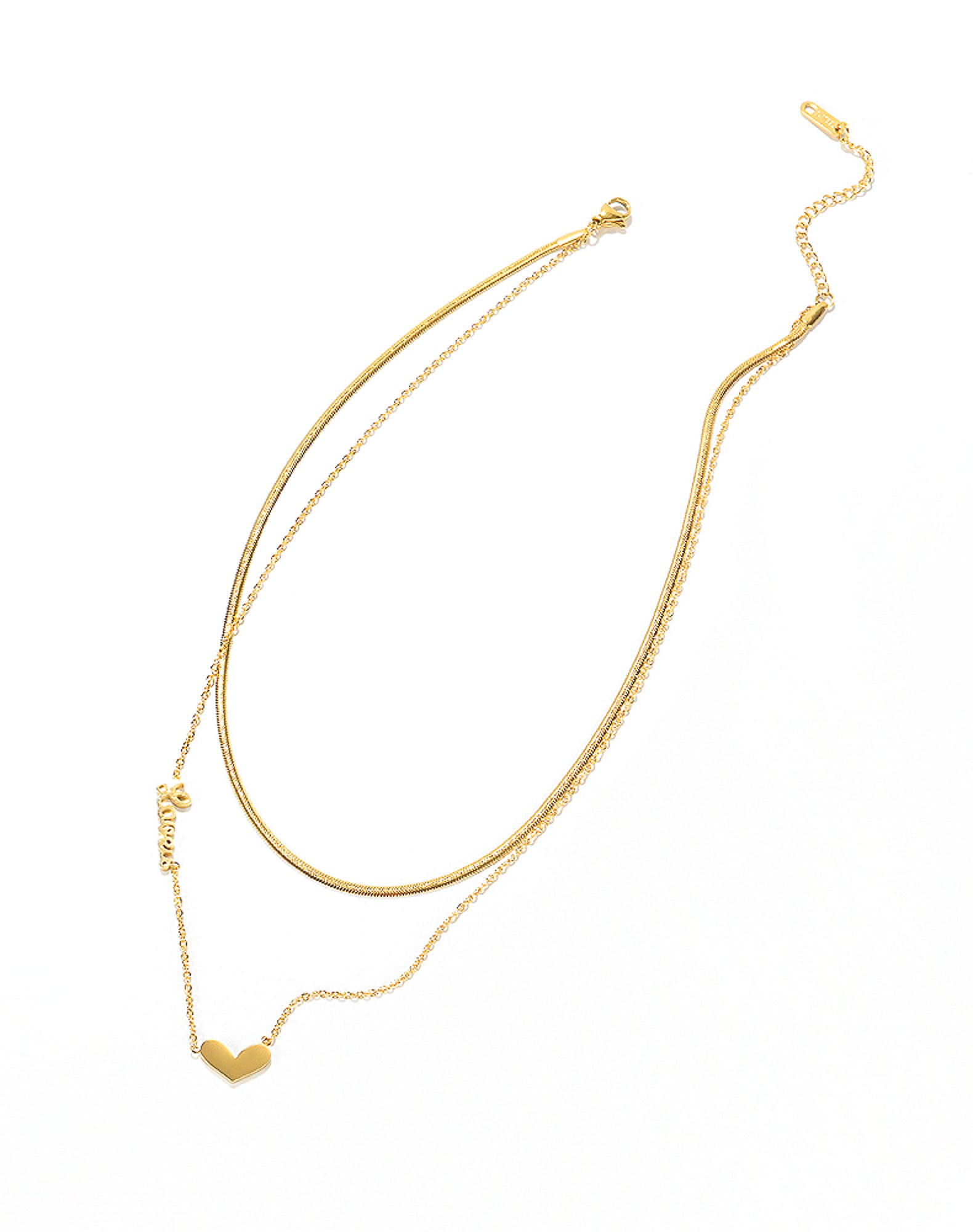 COLLEZIONE ALESSANDRO Kette mit Anhänger »Sweet Heart«, zweirehige Kette
