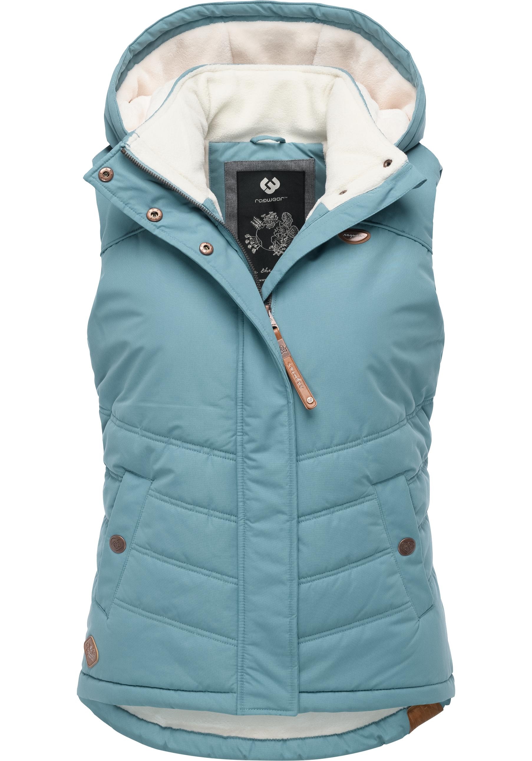 Ragwear Steppweste "Hesty" Wasserdichte Outdoor-Weste mit abnehmbarer Kapuz günstig online kaufen