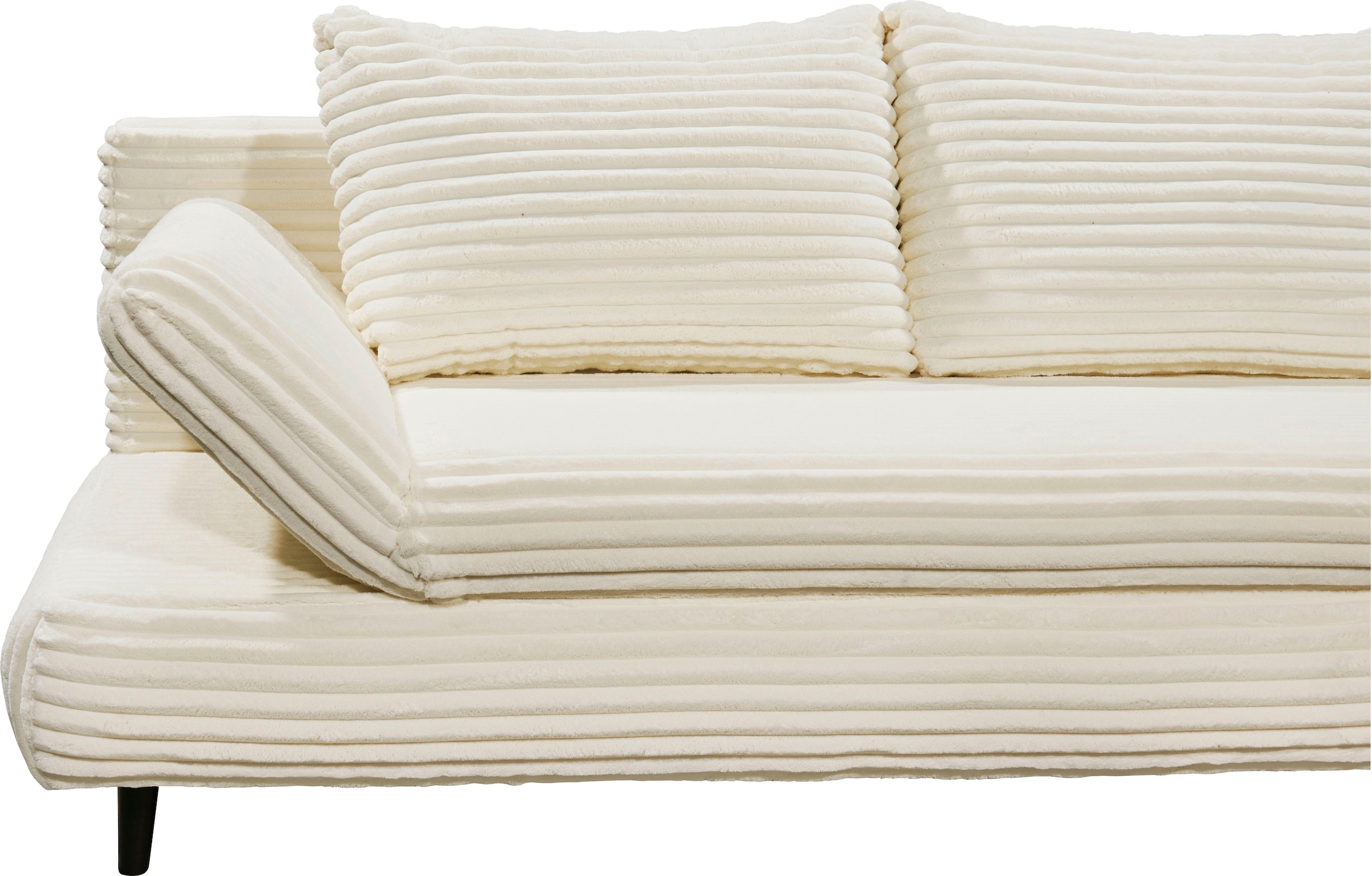 ED EXCITING DESIGN Schlafsofa »Sunny«, mit Bettkasten, Armteilverstellung & 2 Rückenkissen