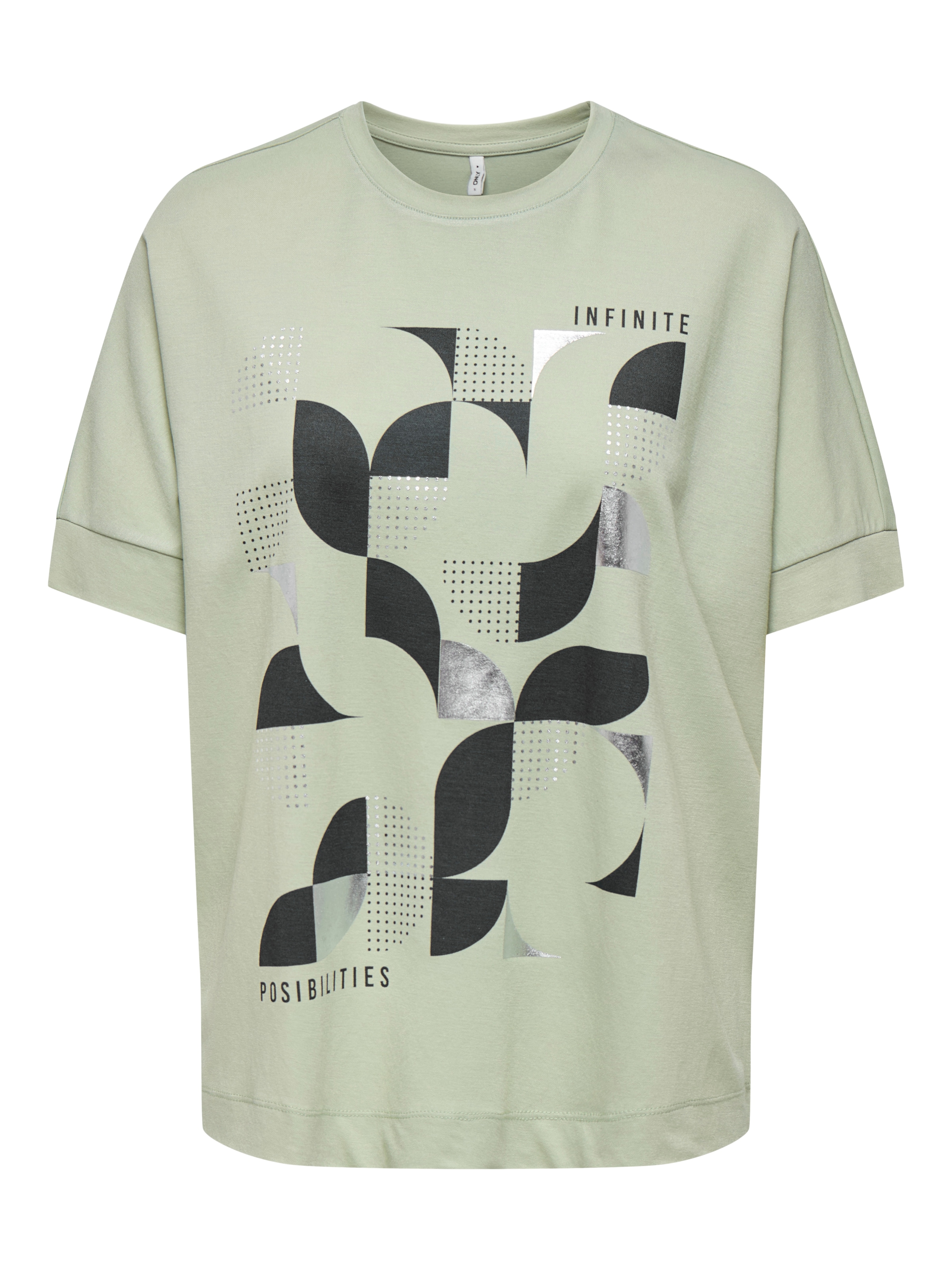 ONLY Kurzarmshirt "ONLJANY S/S O-NECK PRINT TOP BOX JRS" Viskosemischung, r günstig online kaufen