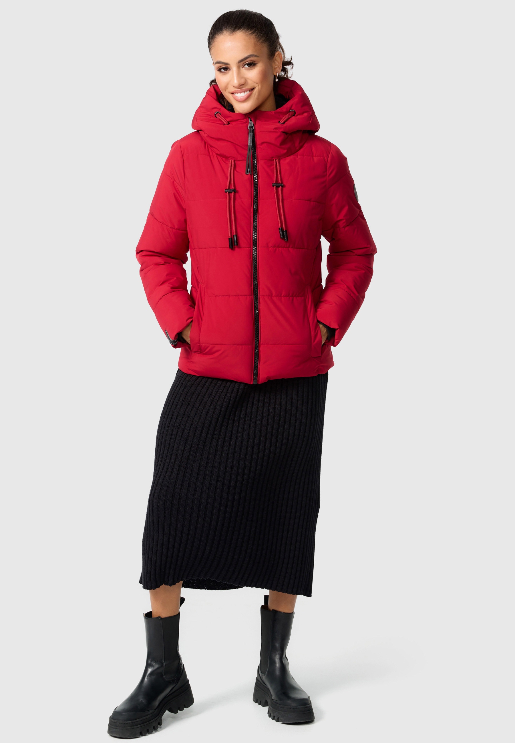 Marikoo Winterjacke »Shimoaa XVI«, Mit breiter Steppung und großer Kapuze