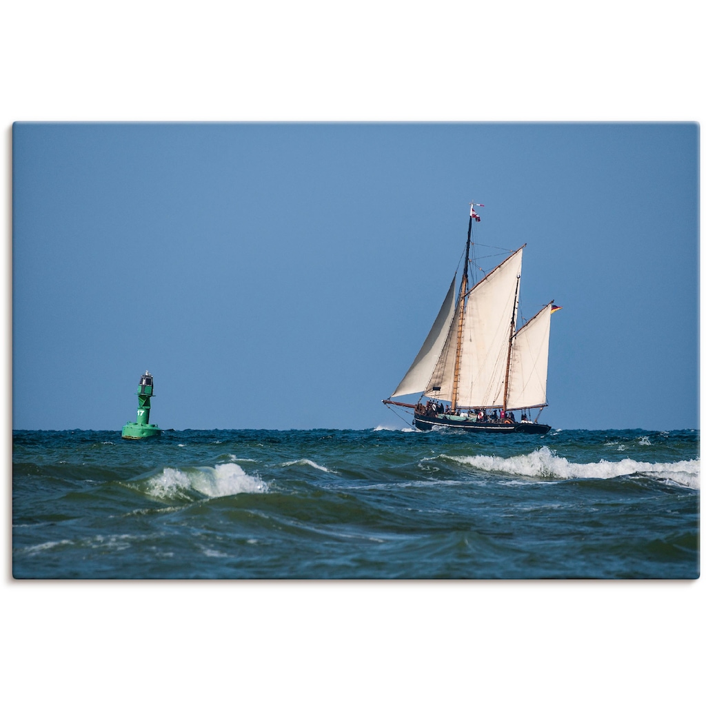 Artland Leinwandbild »Segelschiff auf der Ostsee«, Boote & Schiffe, (1 St.)