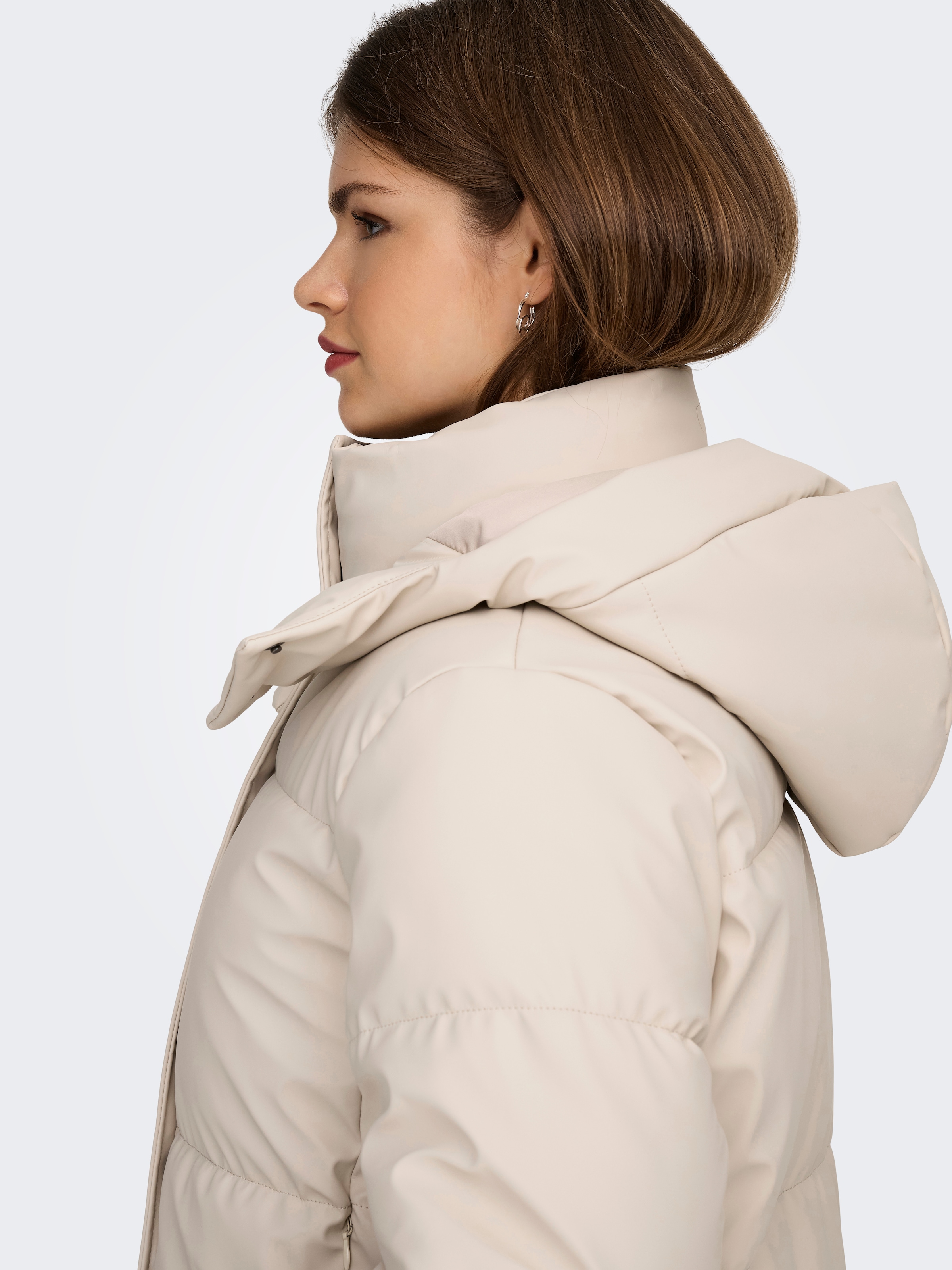 ONLY Steppjacke »ONLAGNES COATED PUFFER JACKET OTW« mit Kapuze