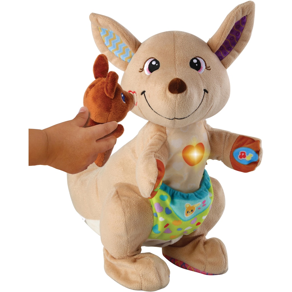 Vtech® Kuscheltier »VTechBaby, Hüpf-mit-mir-Känguru«, (2 St.)