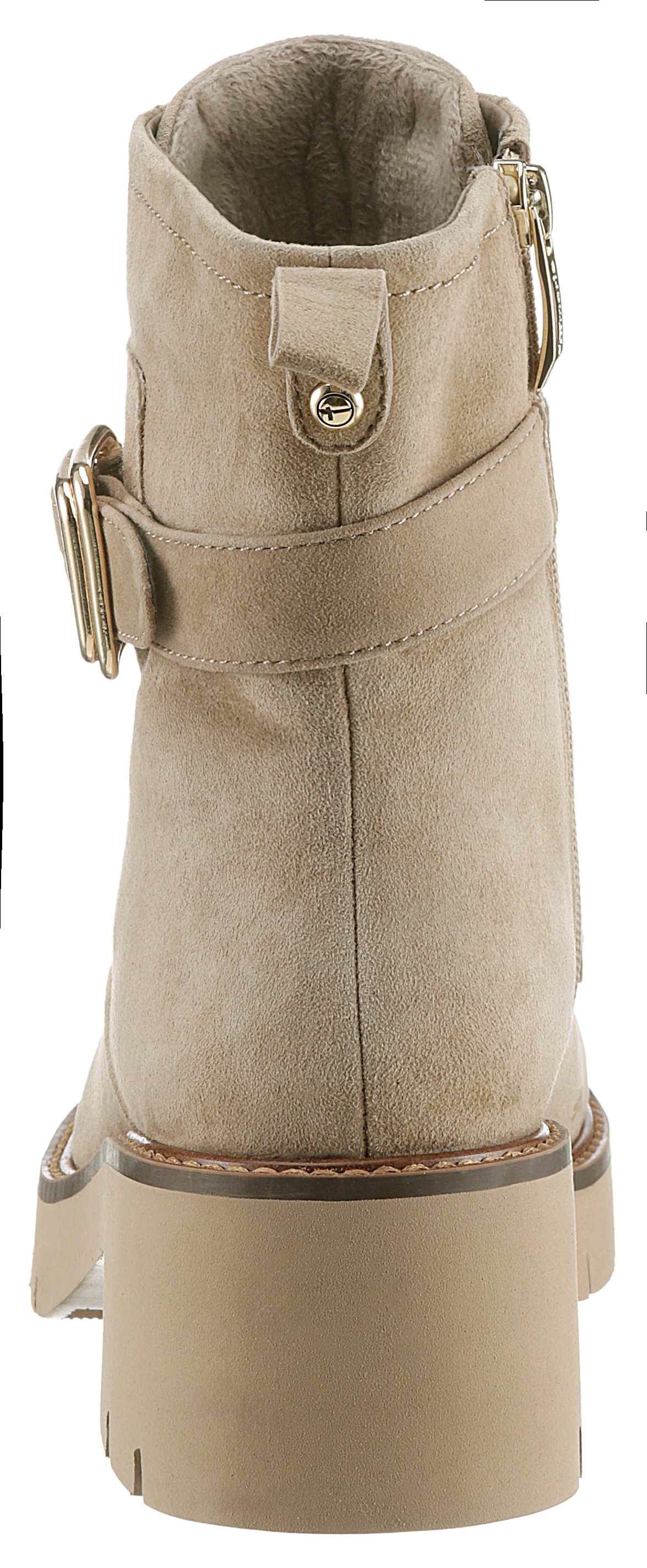 Tamaris Schnürstiefelette, Blockabsatz, Schnürboots mit modischer Zierschnalle