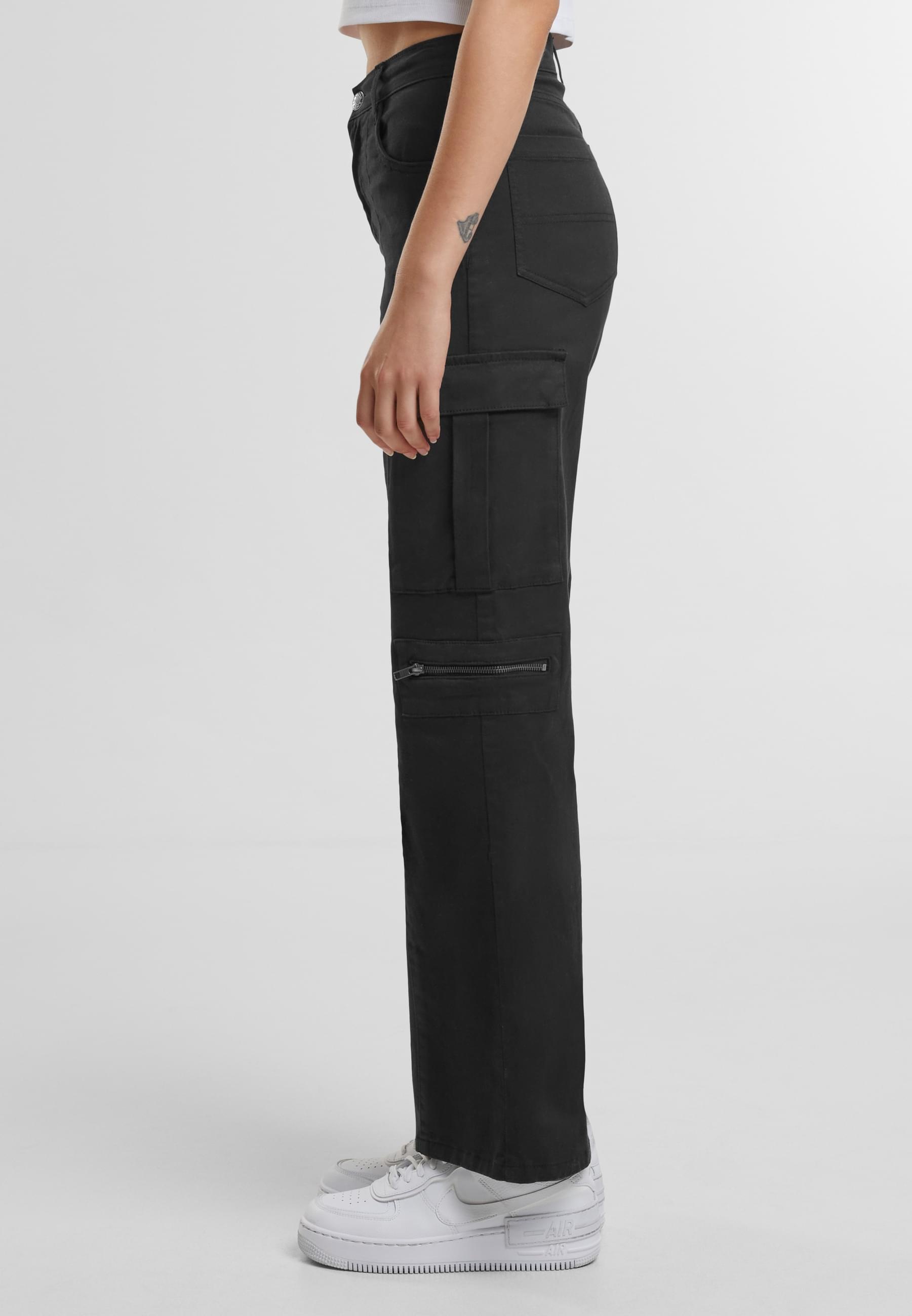 URBAN CLASSICS Stoffhose »Urban Classics Ladies Loose Utility Stretch Twill Pants«, (1 tlg.)