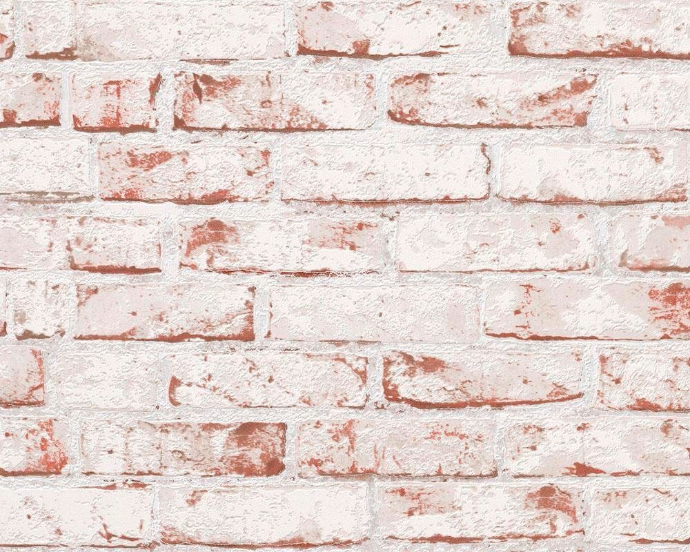 living walls Bordüre "pop.up Panel 3D" Motiv Steinoptik gemustert leicht strukturiert Backstein in Vintage Optik selbstklebend Borte Wohnzimmer modern Optik