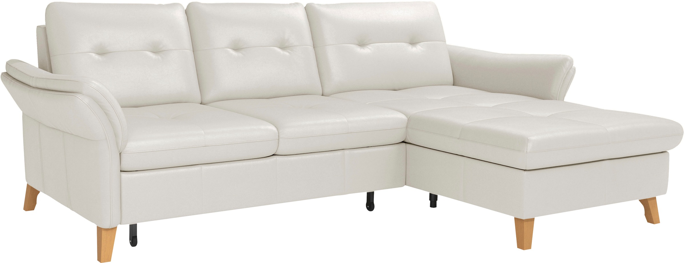 sit&more Ecksofa »Göteborg«, Sitztiefenverstellung und Federkern, wahlweise mit Bettfunktion