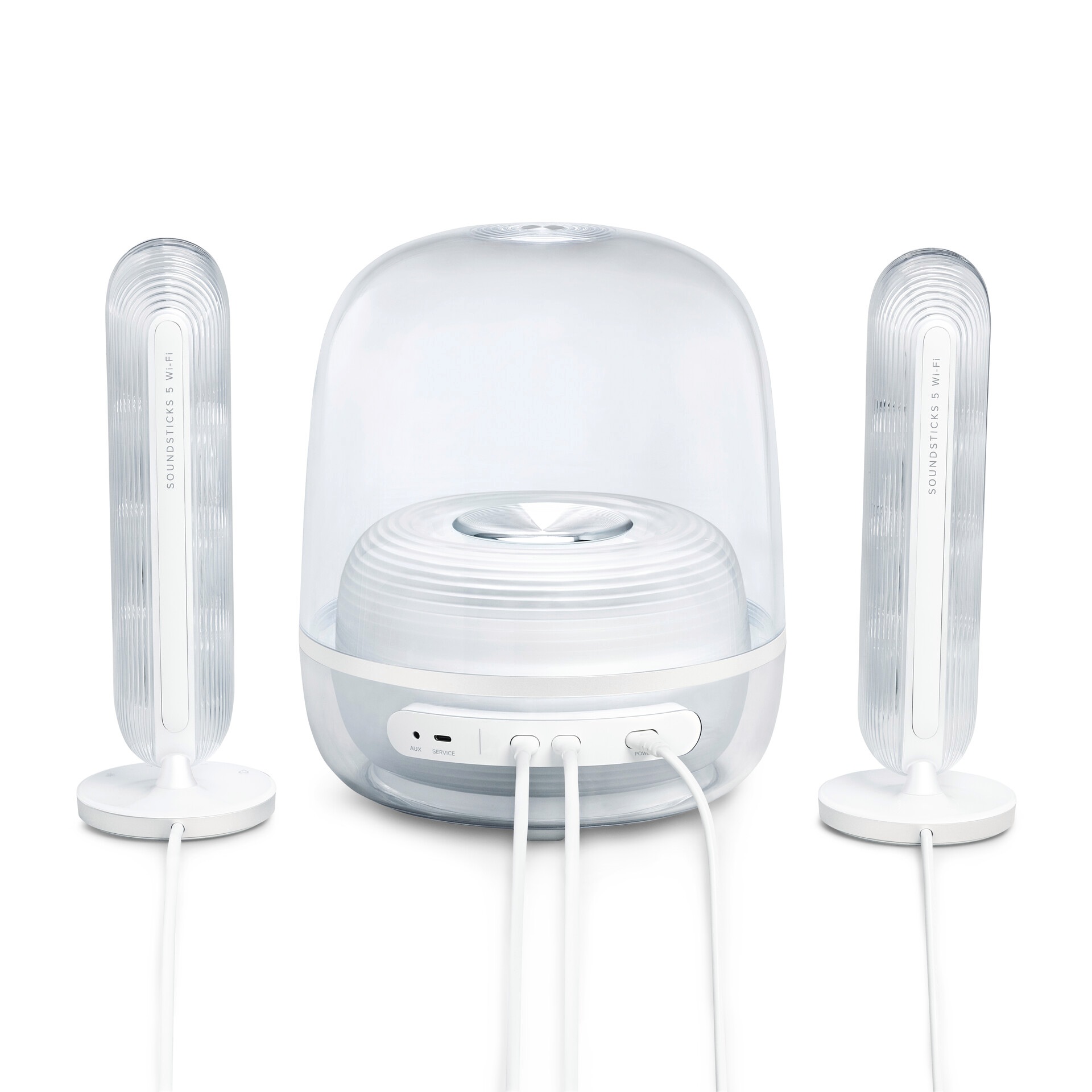 Harman/Kardon 2.1 Soundsystem »Soundsticks 5 Wi-Fi Edition« 2.1 (Bluetooth | WLAN ) 2.1 Kanal WLAN Lautsprecher