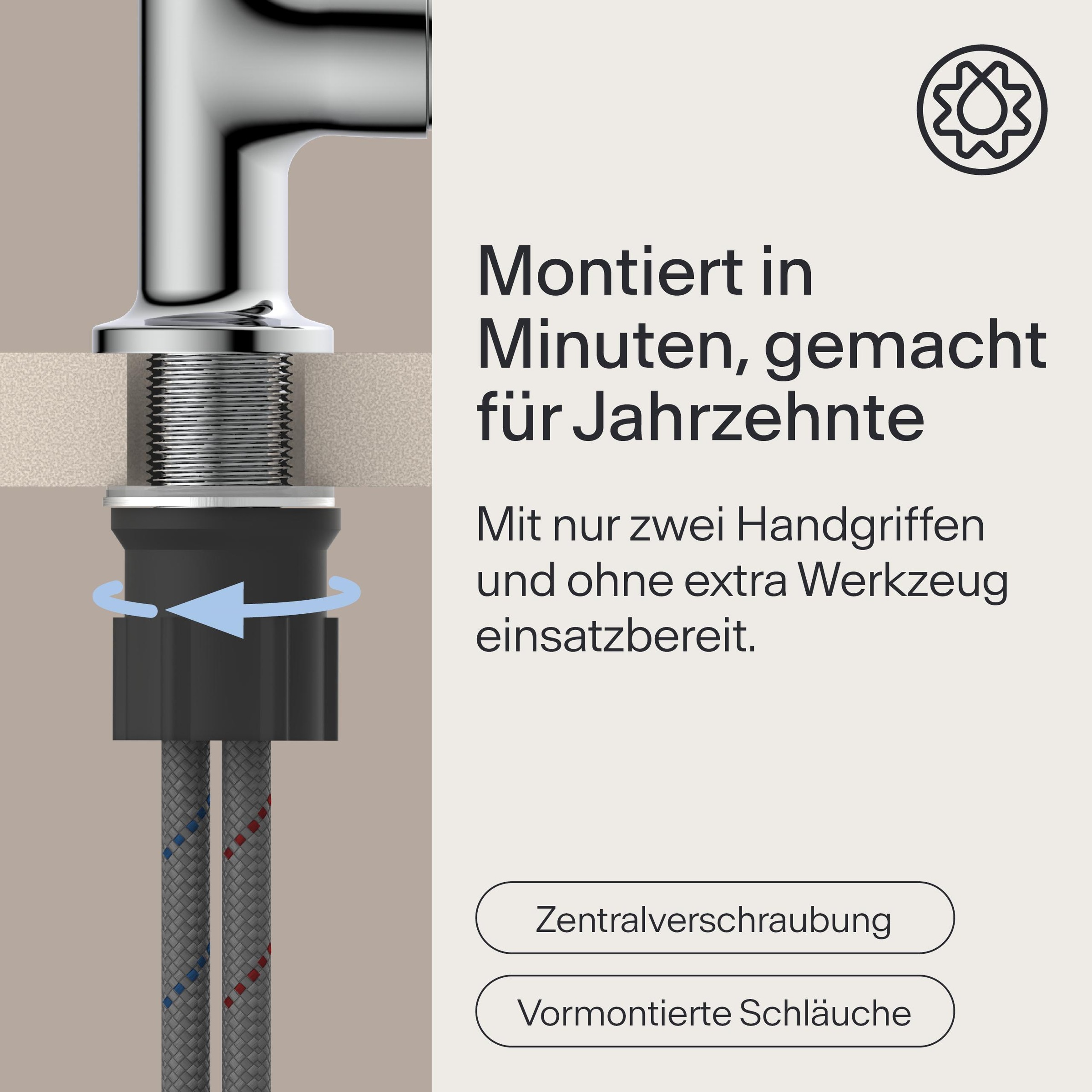 WASSERWERK Waschtischarmatur »WT 14«