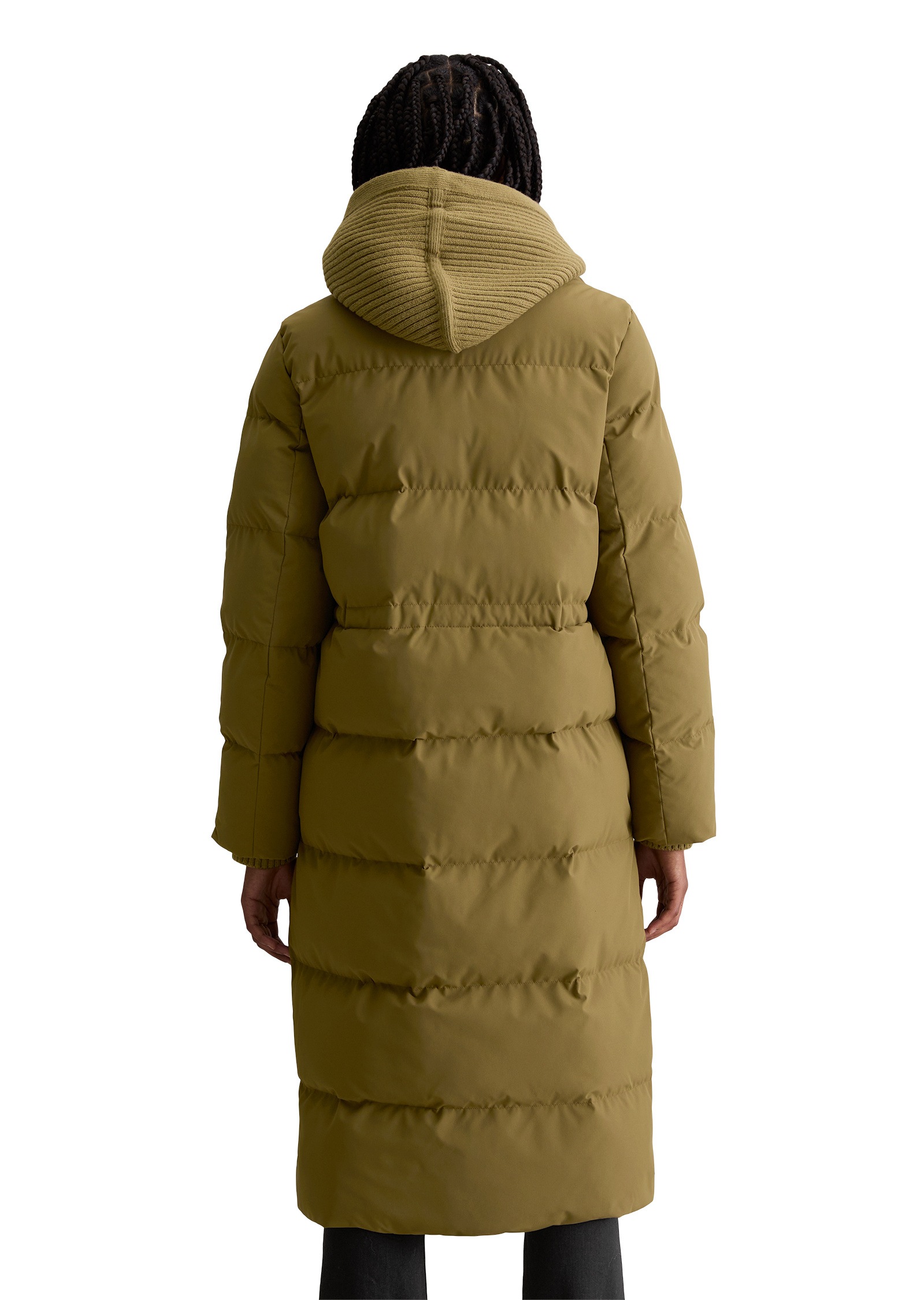 Marc O'Polo DENIM Steppmantel »mit abnehmbarer Strick-Kapuze«