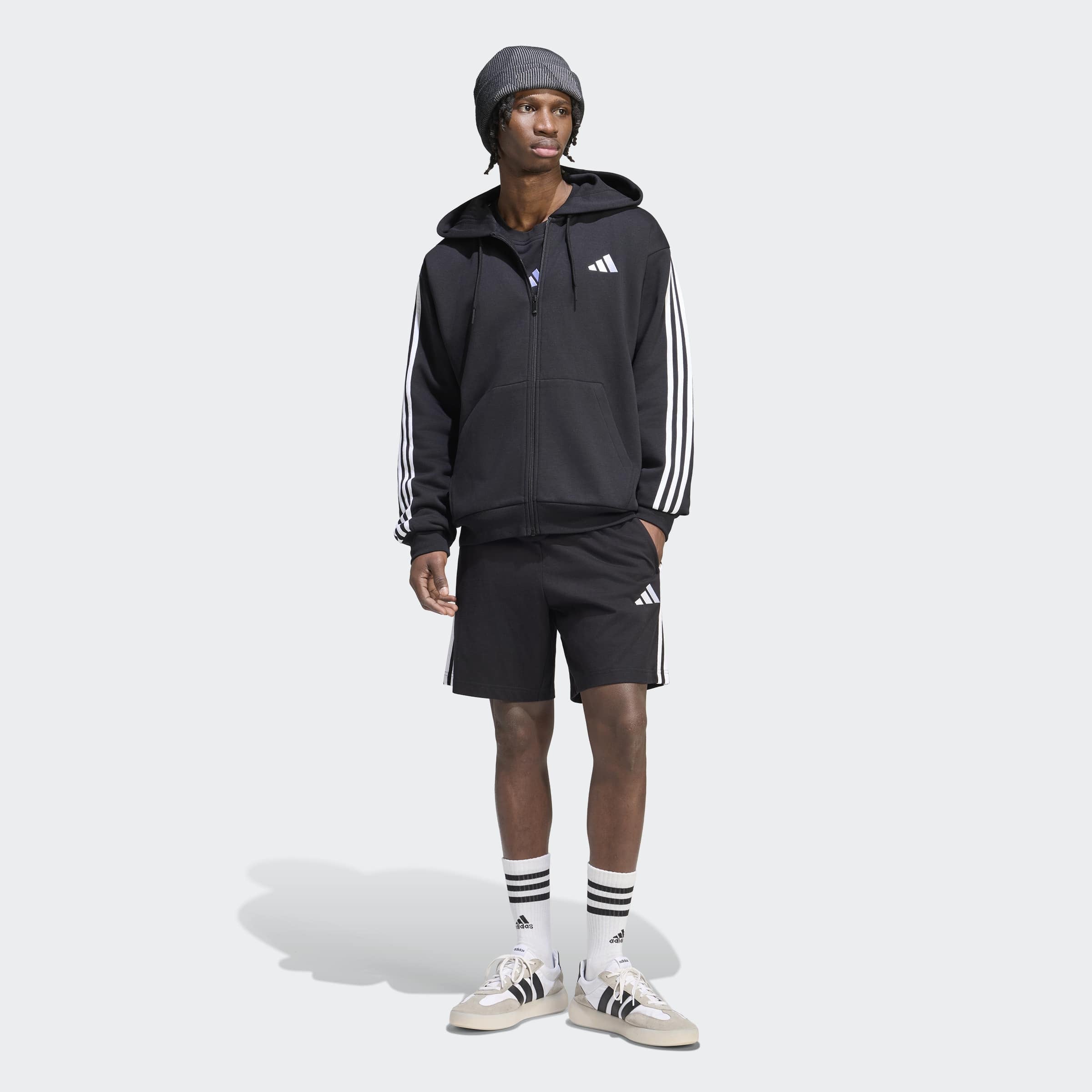 adidas Sportswear Kapuzensweatshirt »ESSENTIALS 3-STREIFEN FLEECE«
