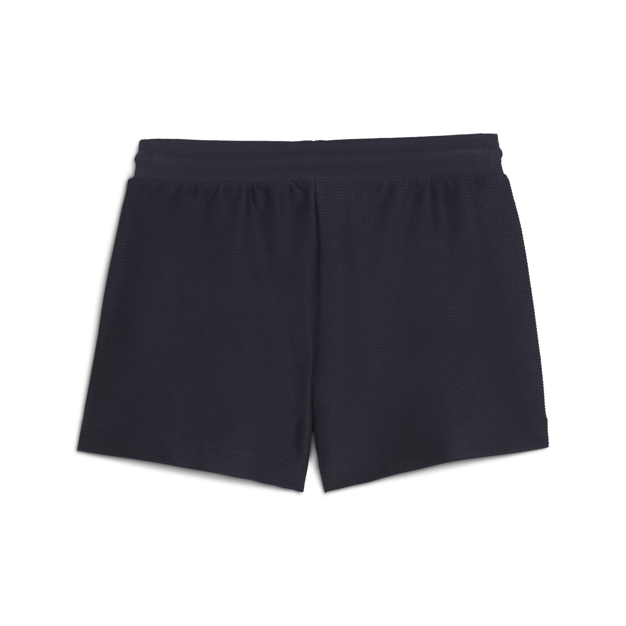 PUMA Sporthose »PREMIUM ESS 4" Jacquard-Shorts in A-Linie Damen«