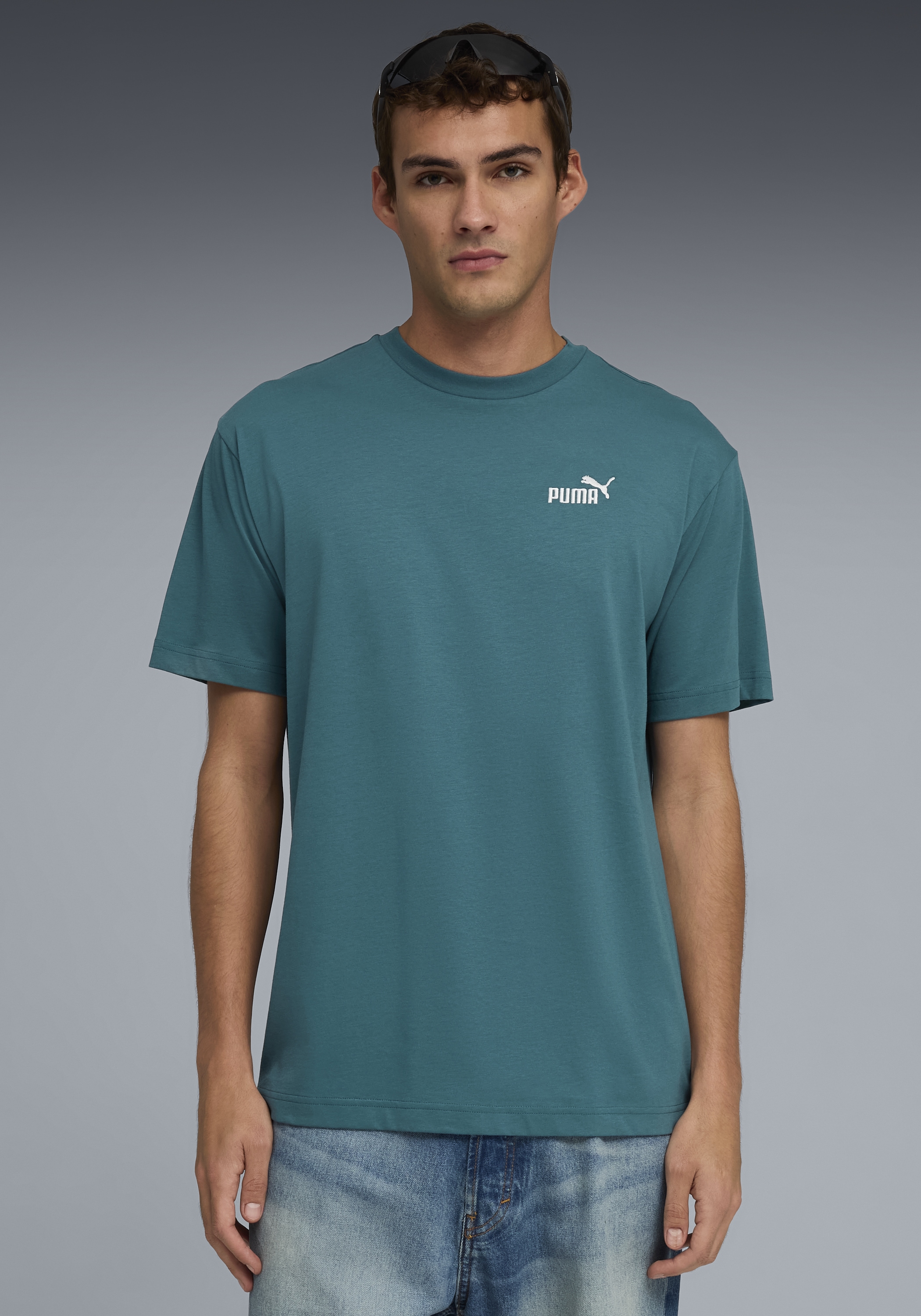 PUMA T-Shirt "ESS RELAXED SMALL NO. 1 LOGO TEE" Kurzarm, sportlicher Stil, Rundhalsausschnitt