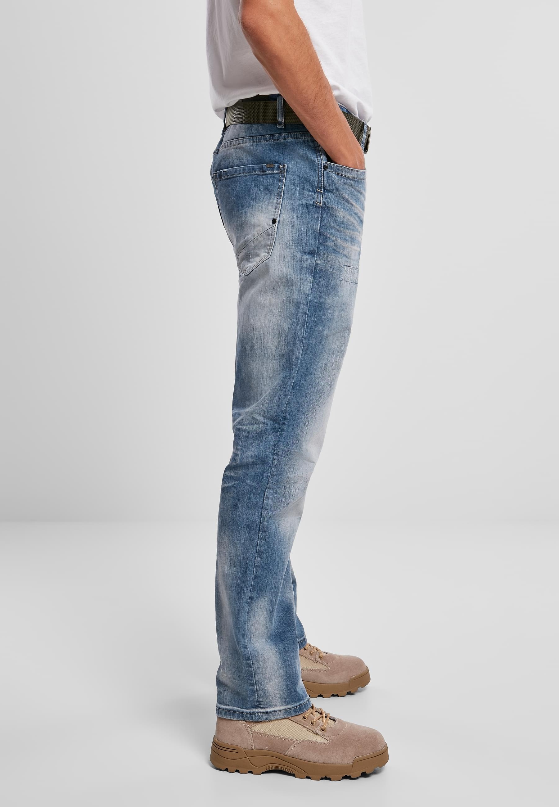 Brandit Bequeme Jeans »Brandit Herren Will Washed Denim Jeans«, (1 tlg.)