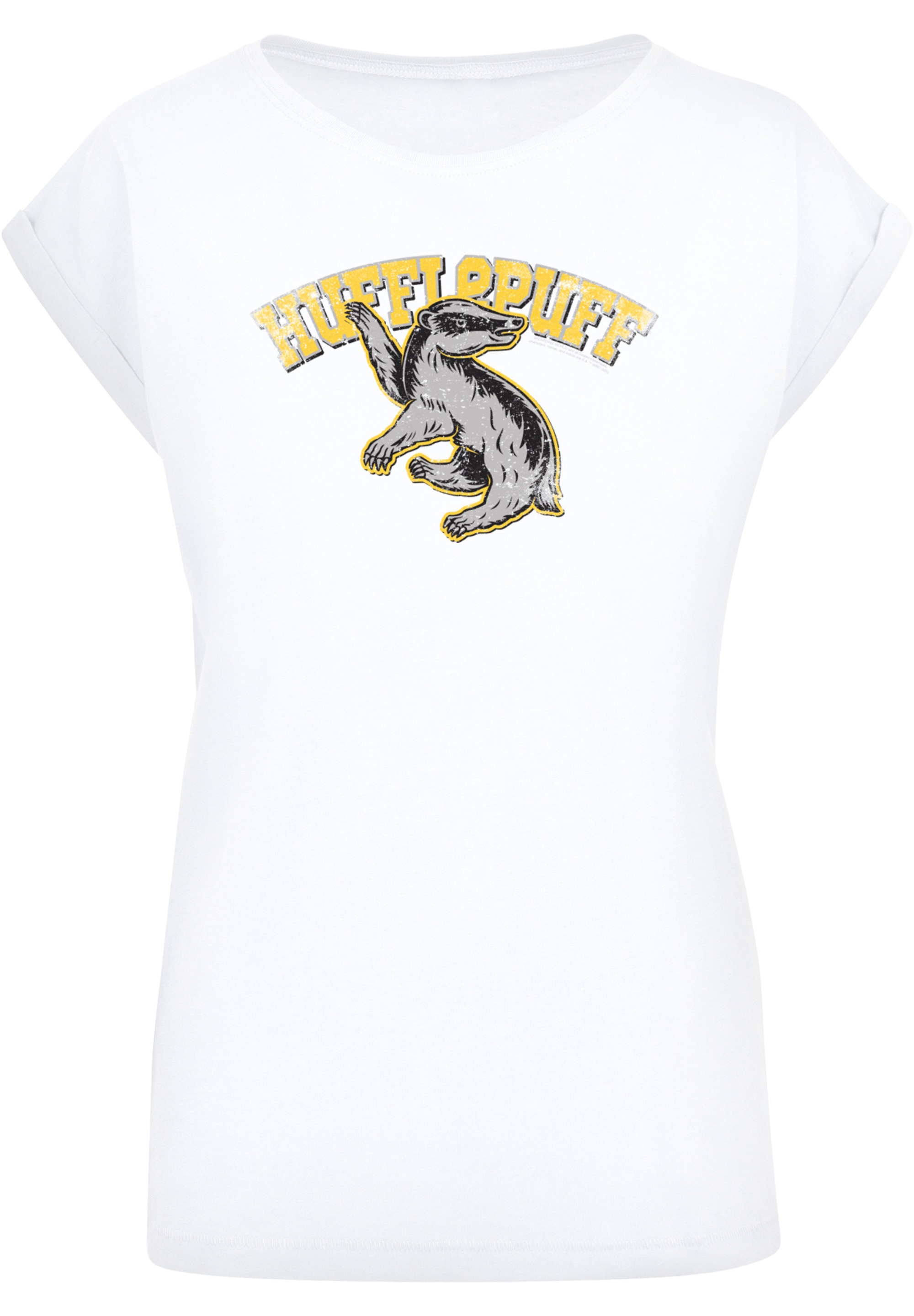 F4NT4STIC T-Shirt »Harry Potter Hufflepuff Sport Emblem«, Print