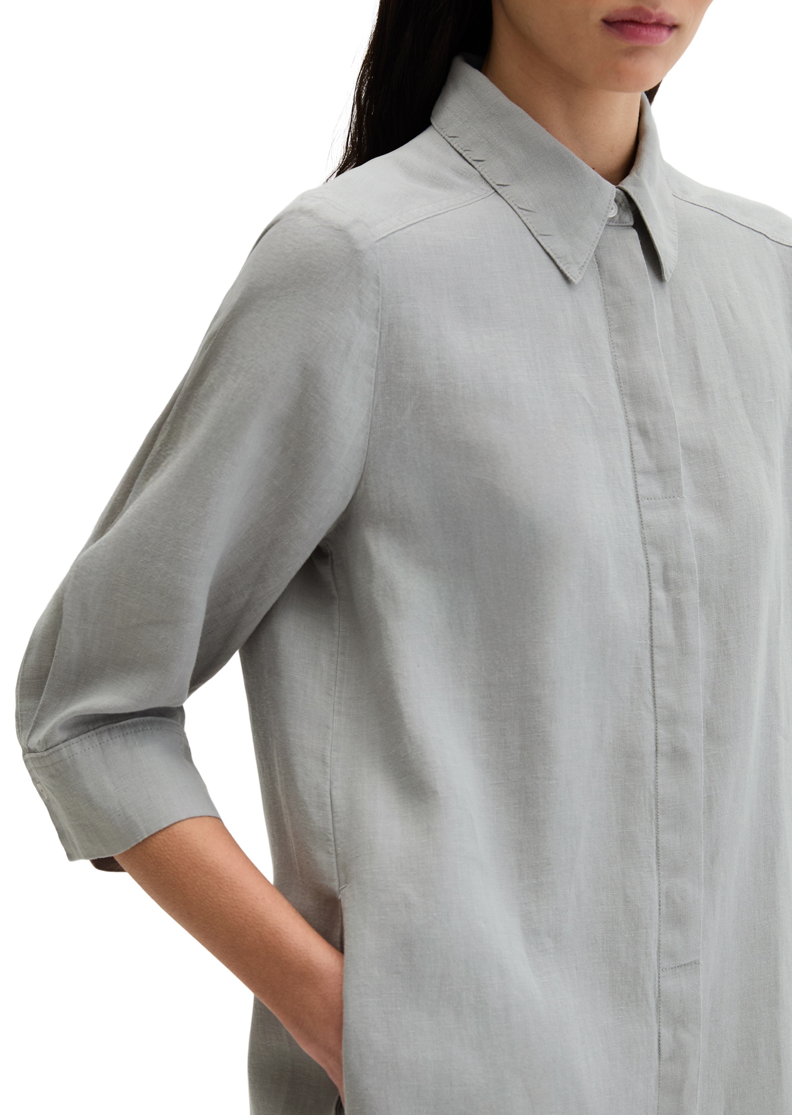 Marc O'Polo Midikleid »mit verdeckter Knopfleiste«