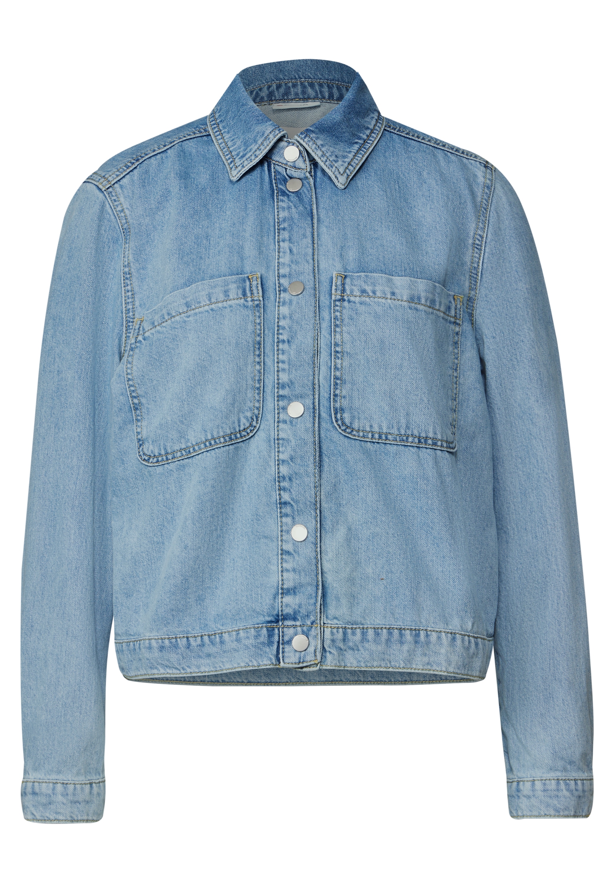 STREET ONE Jeansjacke, ohne Kapuze, mit Knopfleiste